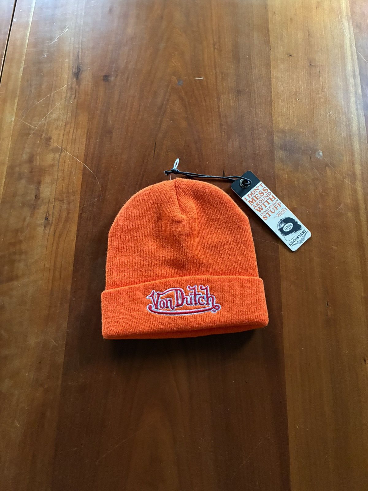 Von Dutch Von Dutch orange beanie Size ONE SIZE - 1 Thumbnail