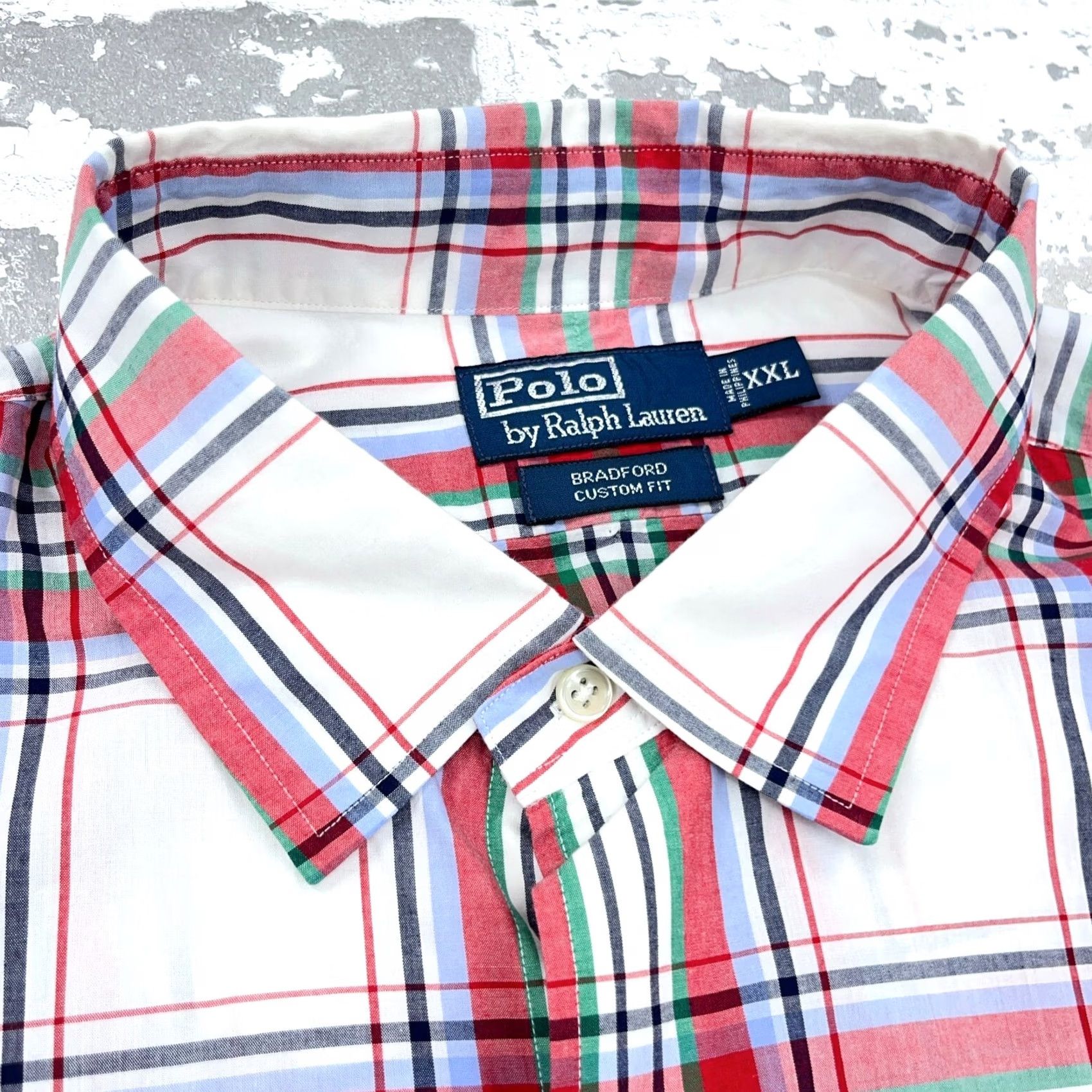 Polo Ralph Lauren Polo Ralph Lauren Shirt Men 2XL Red White Button Up Plaid Classic Fit Button-Down Short Sleeve Mens Size US XXL / EU 58 / 5 - 4 Thumbnail