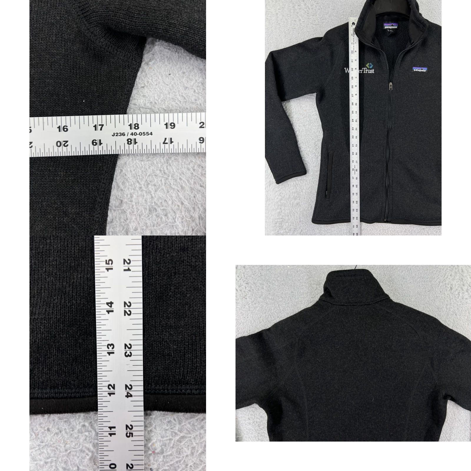Patagonia Patagonia Womens Jacket Gray Zip Mock Neck Fleece Cozy All Seasons Logo Embroidered Size M / US 6-8 / IT 42-44 - 9 Thumbnail