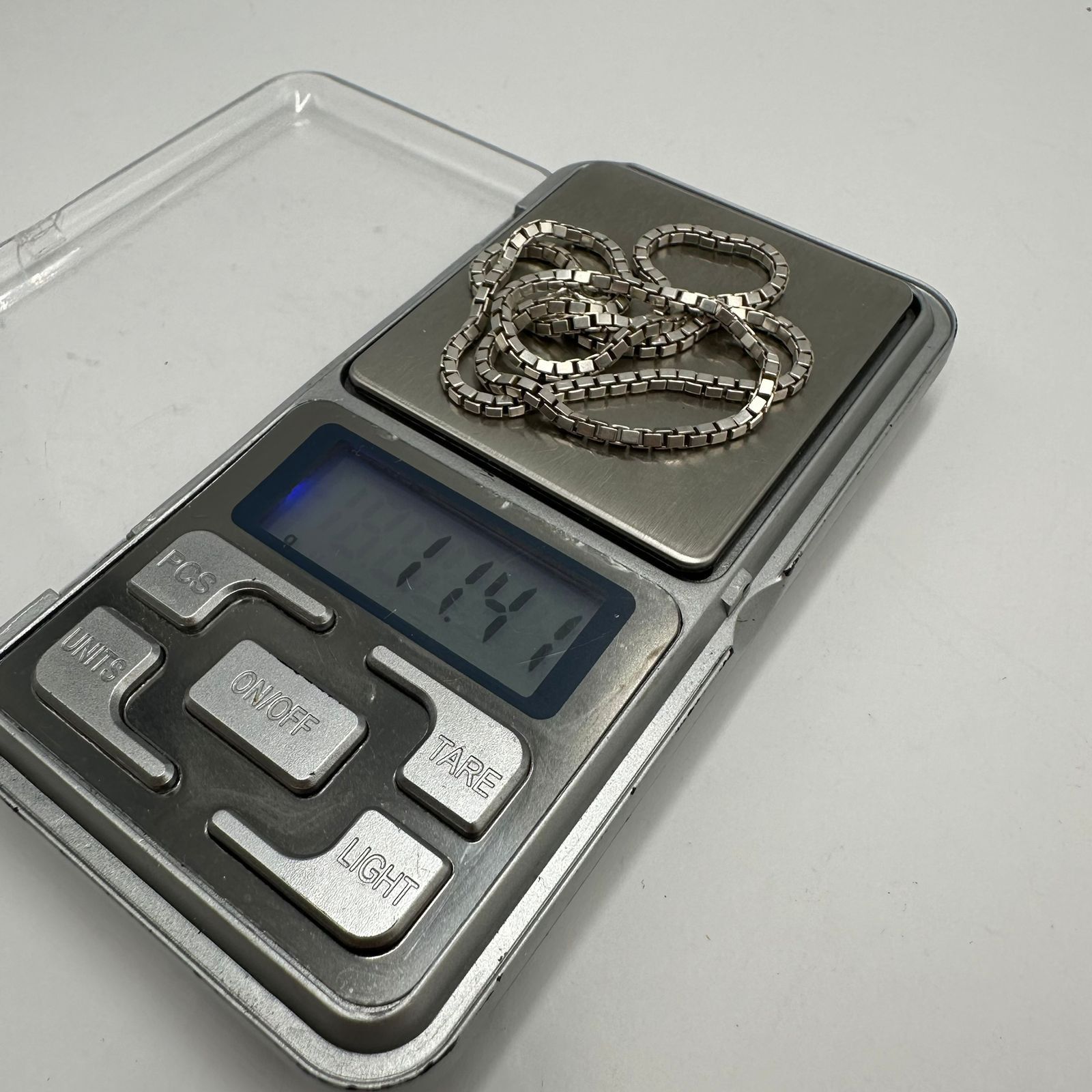 Sterling Silver Vintage 925 Sterling Silver Box Chain Necklace Size ONE SIZE - 3 Thumbnail