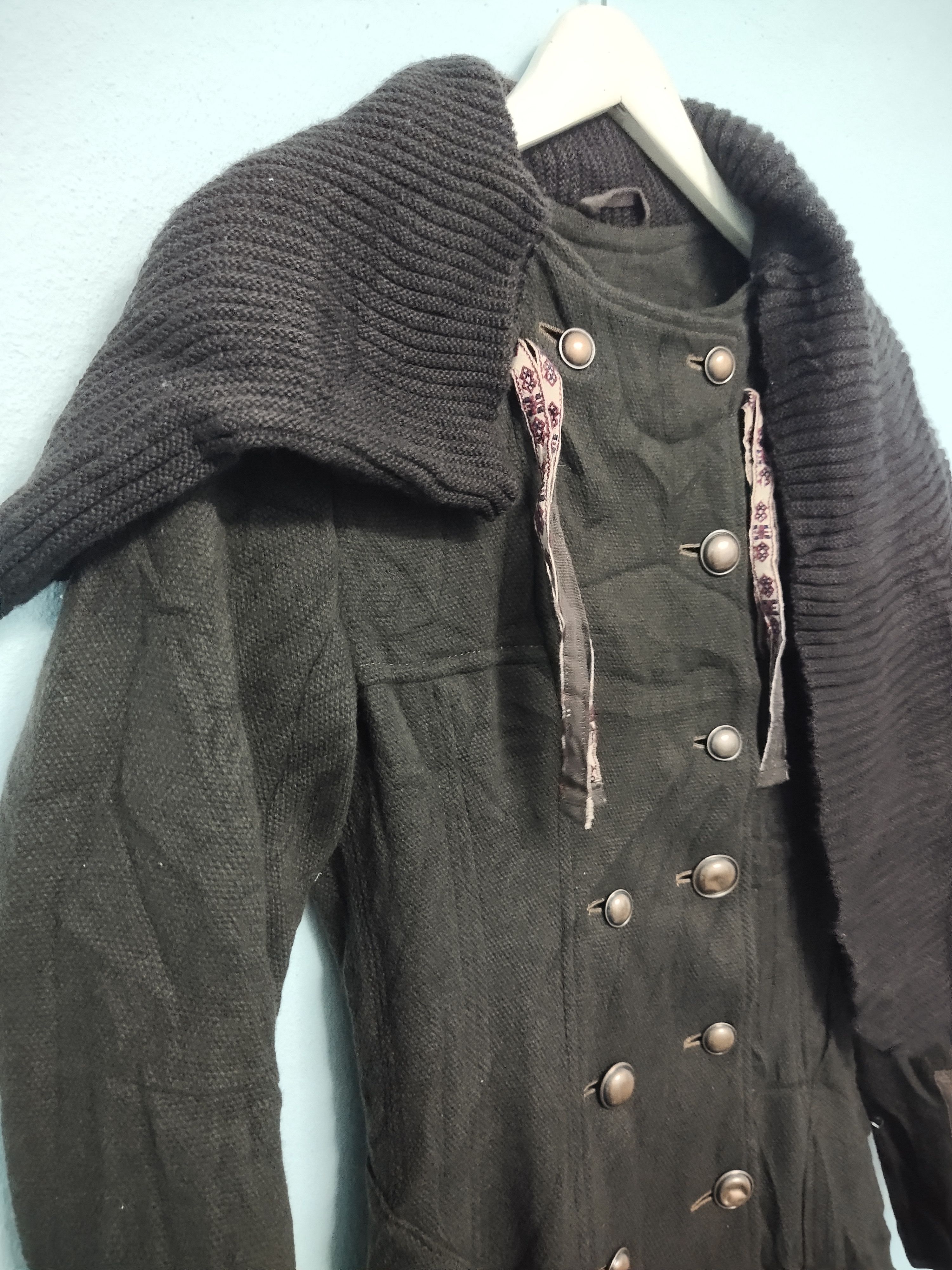 Marithe + Francois Girbaud Marithe Francois Girbaud Brown Alpaca Wool Blend Long Jacket Size S / US 4 / IT 40 - 7 Thumbnail