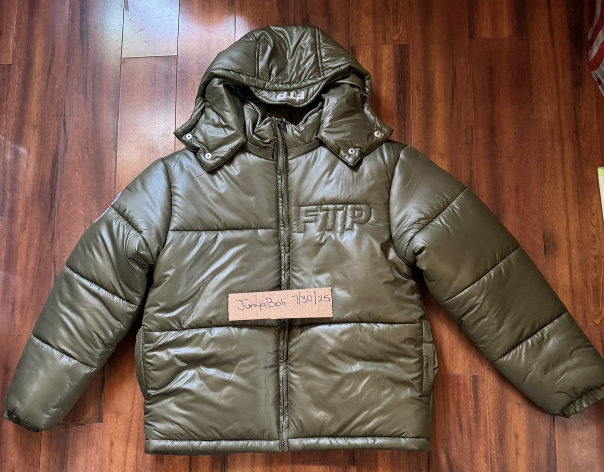 Fuck The Population FTP SS23 Olive World Domination Puffer Jacket Medium Size US M / EU 48-50 / 2 - 1 Thumbnail