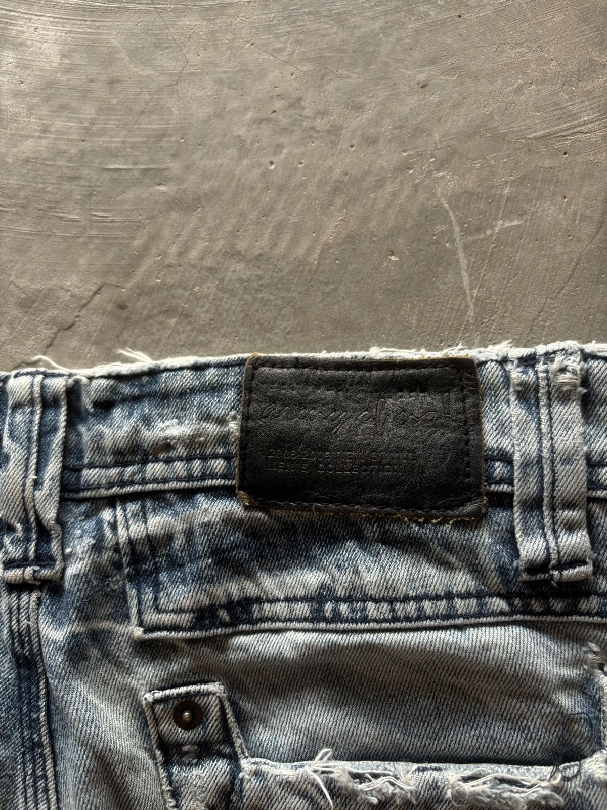 If Six Was Nine ARMY OF NO distressed japanese denim grunge punk stone wash Size US 32 / EU 48 - 17 Thumbnail