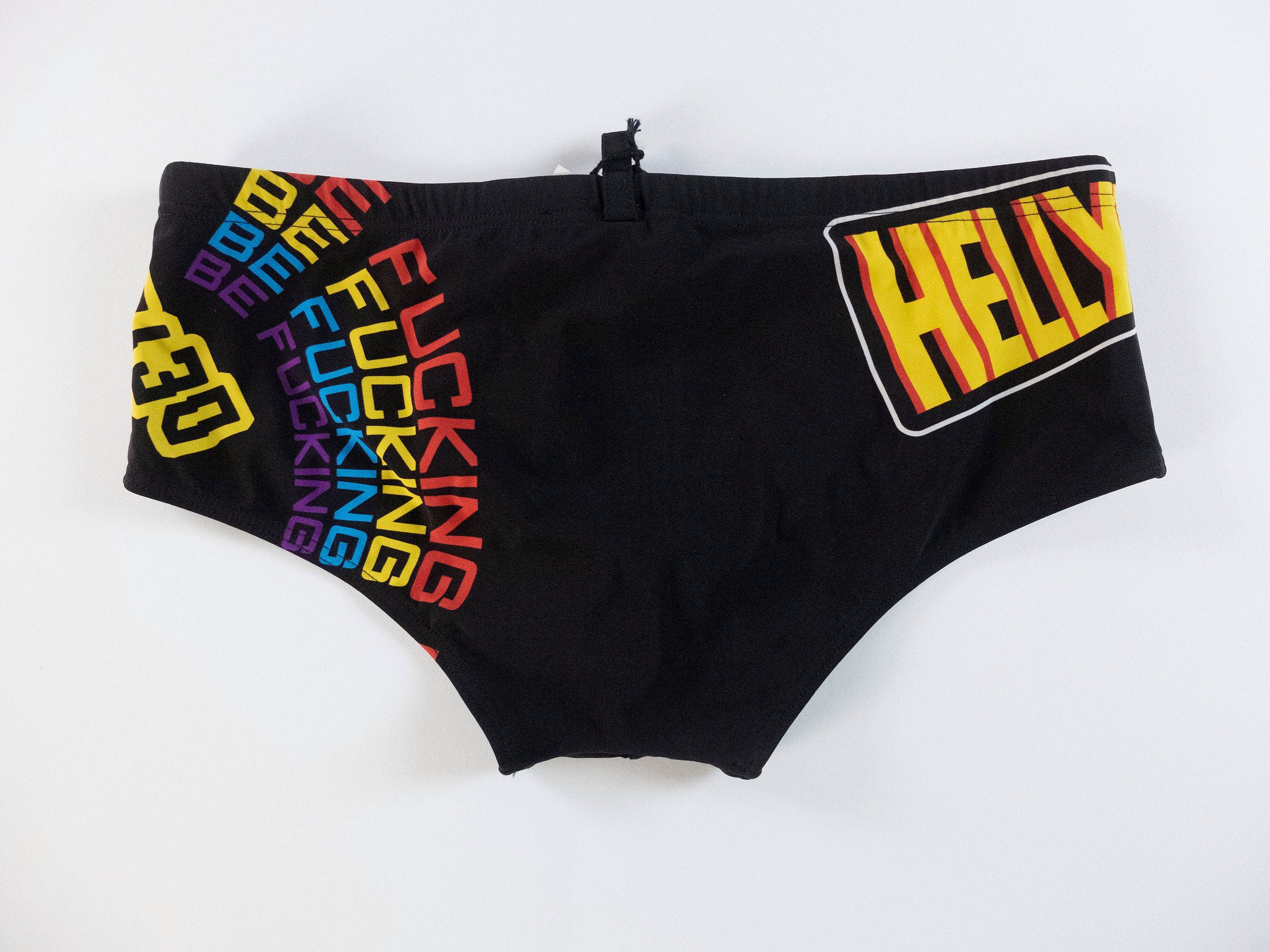 Dsquared2 DSQUARED2 black logo print wide side swim briefs 48 Medium Size US 32 / EU 48 - 3 Thumbnail