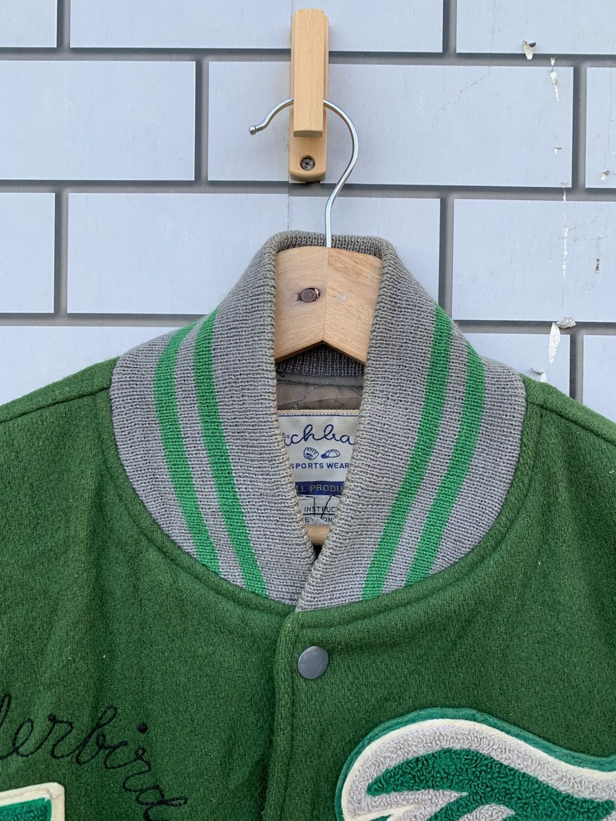 Vintage Vintage Thunder Bird Speed Way Bomber Varsity Jacket Size US S / EU 44-46 / 1 - 11 Thumbnail