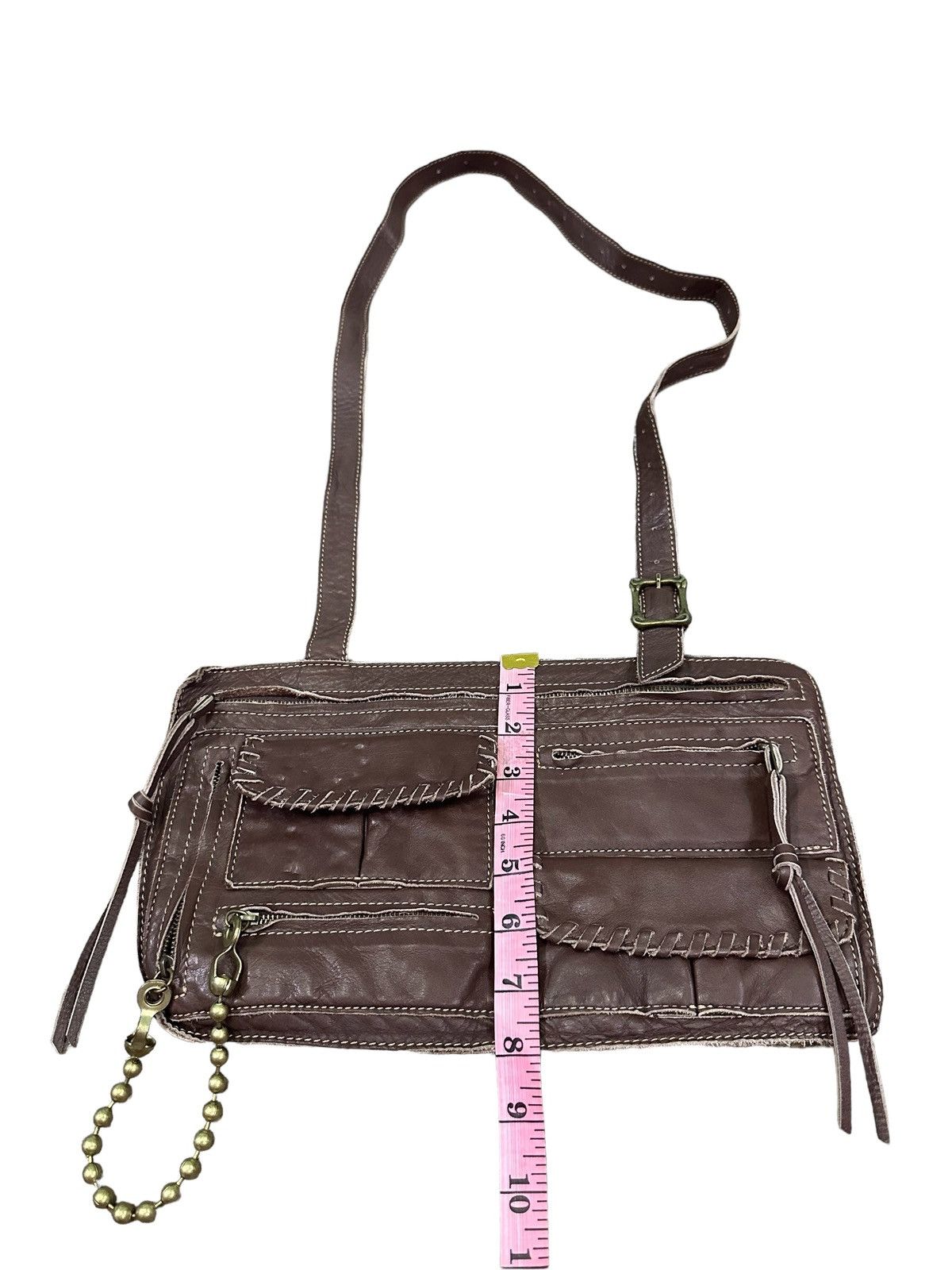 Japanese Brand A.I.P LEATHER CROSSBODY BAG Size ONE SIZE - 7 Thumbnail