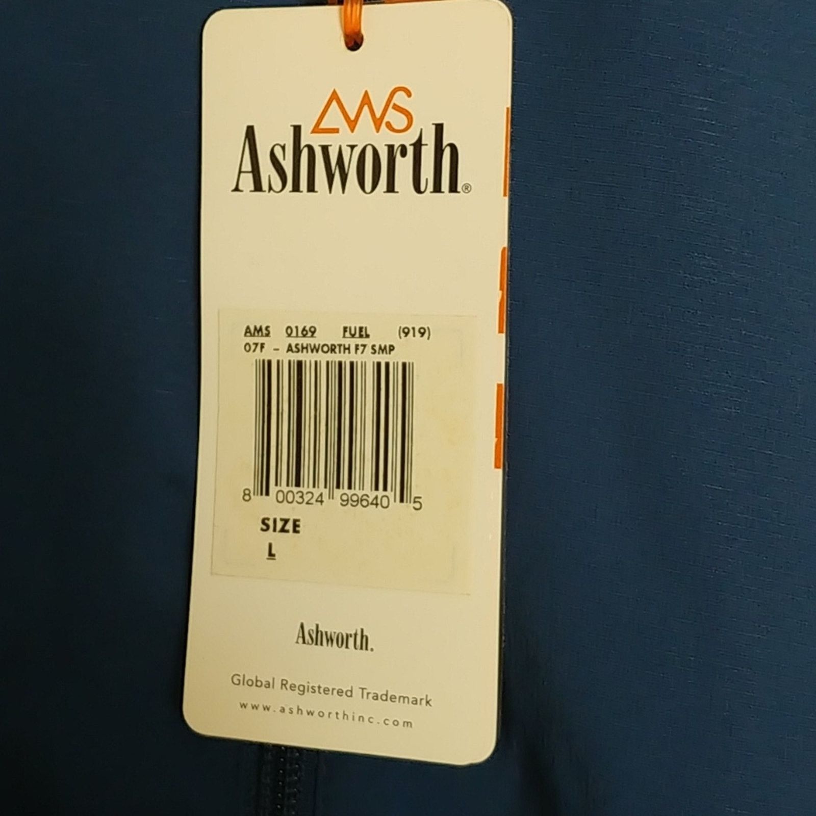 Ashworth Ashworth Lightweight Full Zip Lined Golf Jacket Large Blue Size US L / EU 52-54 / 3 - 4 Thumbnail