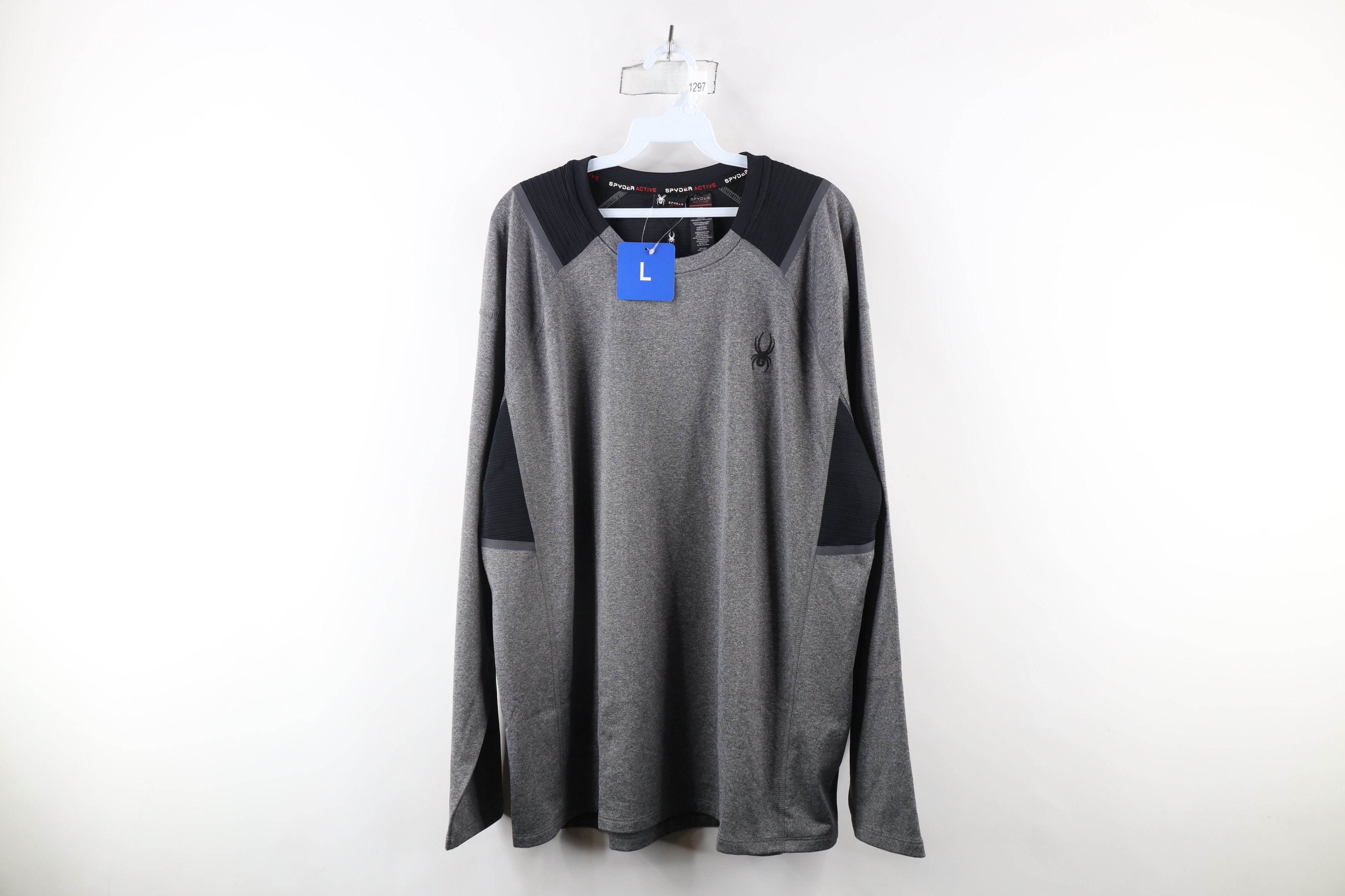 Spyder × Vintage New Spyder Active Performance Long Sleeve T-Shirt Gray Size US L / EU 52-54 / 3 - 1 Thumbnail