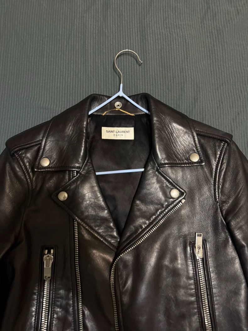 Hedi Slimane Saint Laurent L01 Leather Biker Jacket- Size XS / US 0-2 / IT 36-38 - 7 Thumbnail
