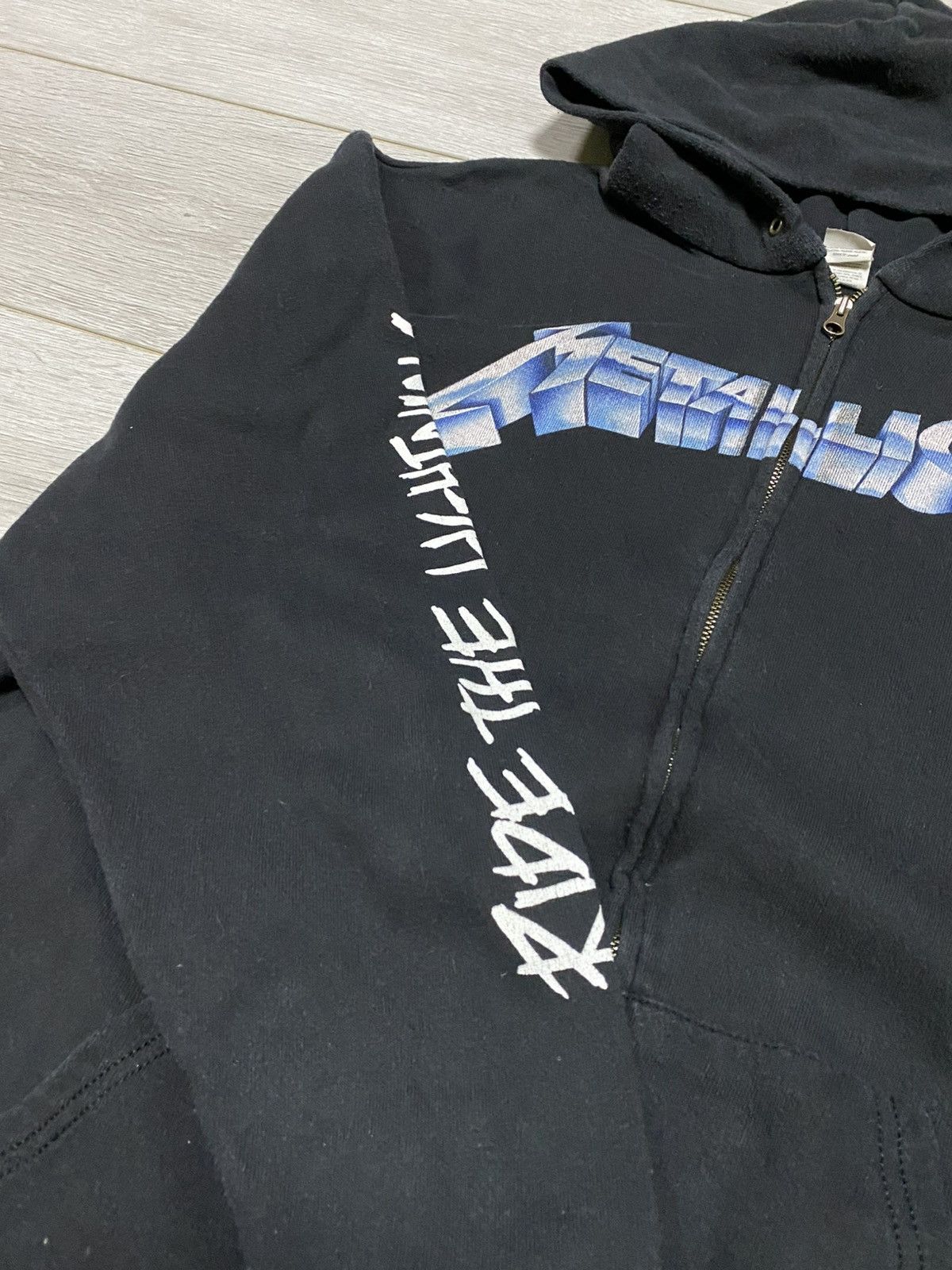 Metallica Metallica Ride the lightning zip hoodie vintage Size US XL / EU 56 / 4 - 9 Thumbnail