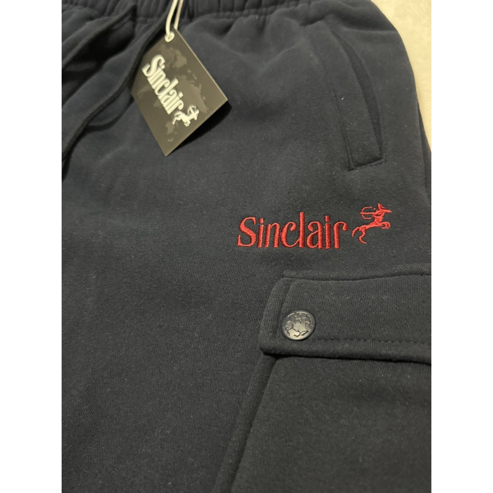 Sinclair Global Sinclair Global Cargo Sweat Shorts Small Navy 100% Authentic Size US 29 - 3 Thumbnail