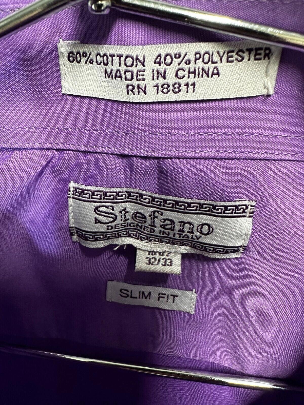 Designer Stefano slim fit shirt size 16.1/2 - 32/33 Size US L / EU 52-54 / 3 - 8 Thumbnail