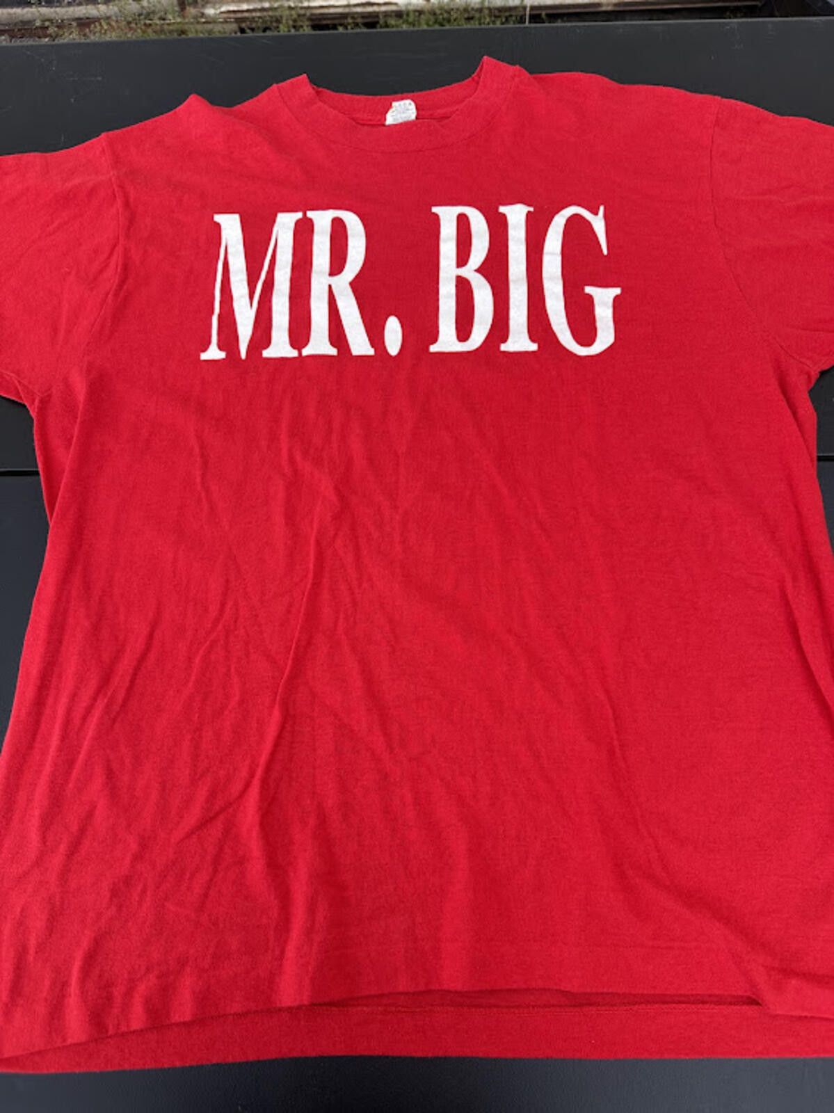 Other Vintage MR BIG Single Stitch Tee XXL Red 90s Size US XXL / EU 58 / 5 - 1 Thumbnail