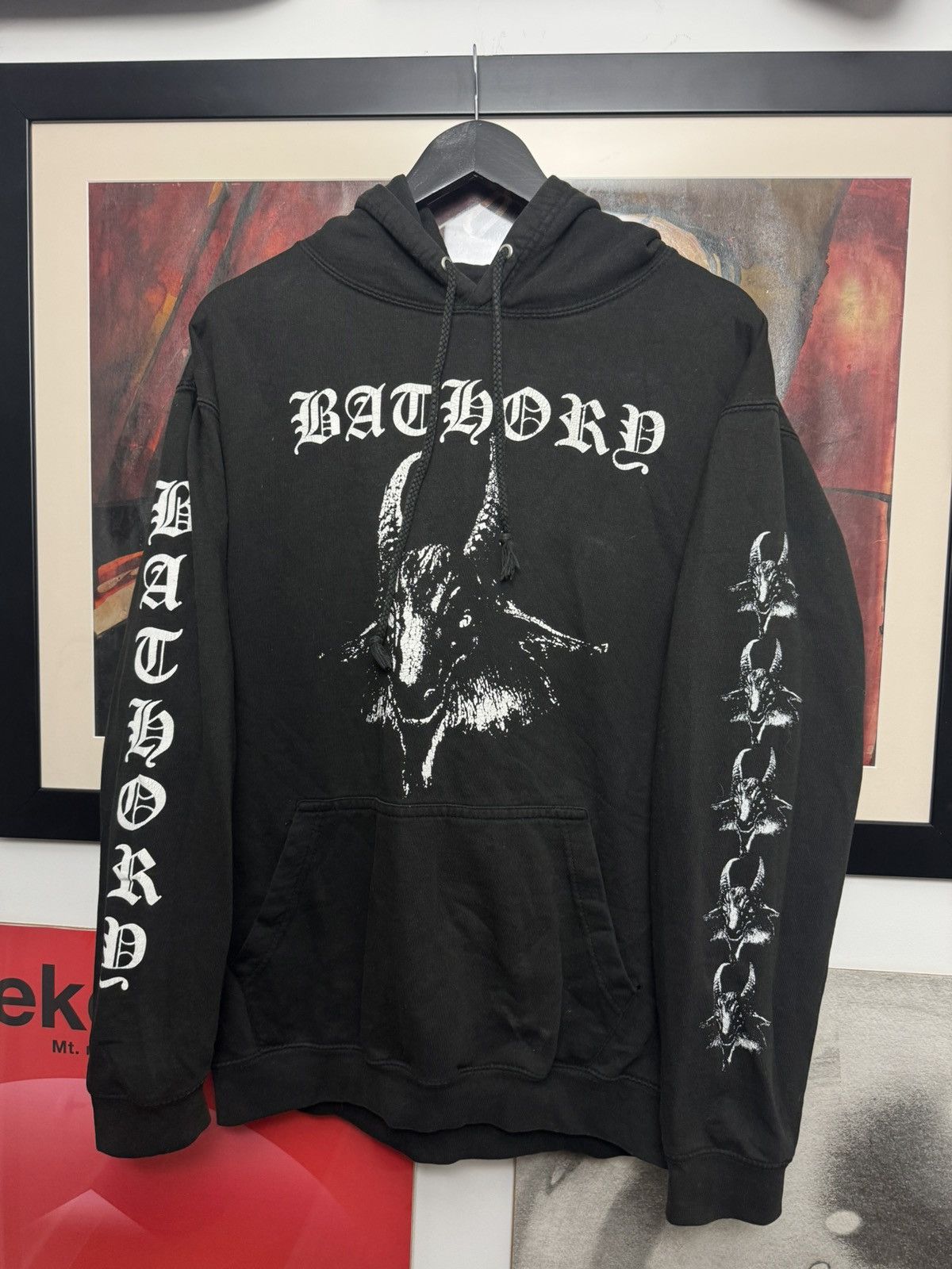 Band Tees Bathory Vintage Goat Death Metal Band Hoodie Distressed Rare Size US M / EU 48-50 / 2 - 1 Thumbnail