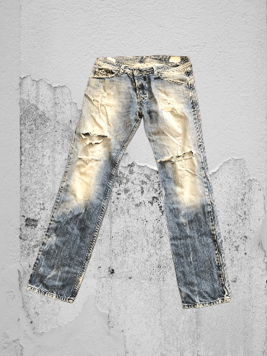 Diesel VINTAGE DIESEL DARRON Y2K Faded Denim Size US 34 / EU 50 - 1 Thumbnail