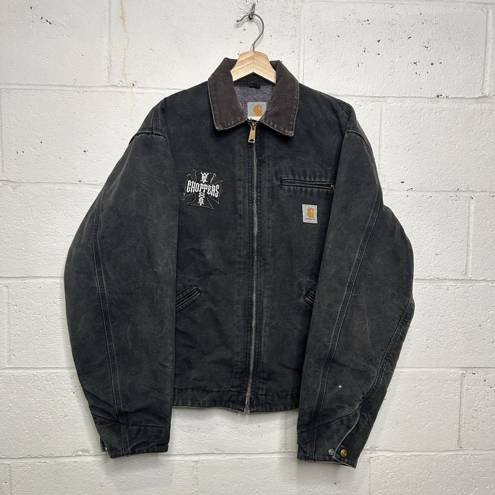 Carhartt × Vintage 90s Carhartt JB105 black detroit jacket sz XL