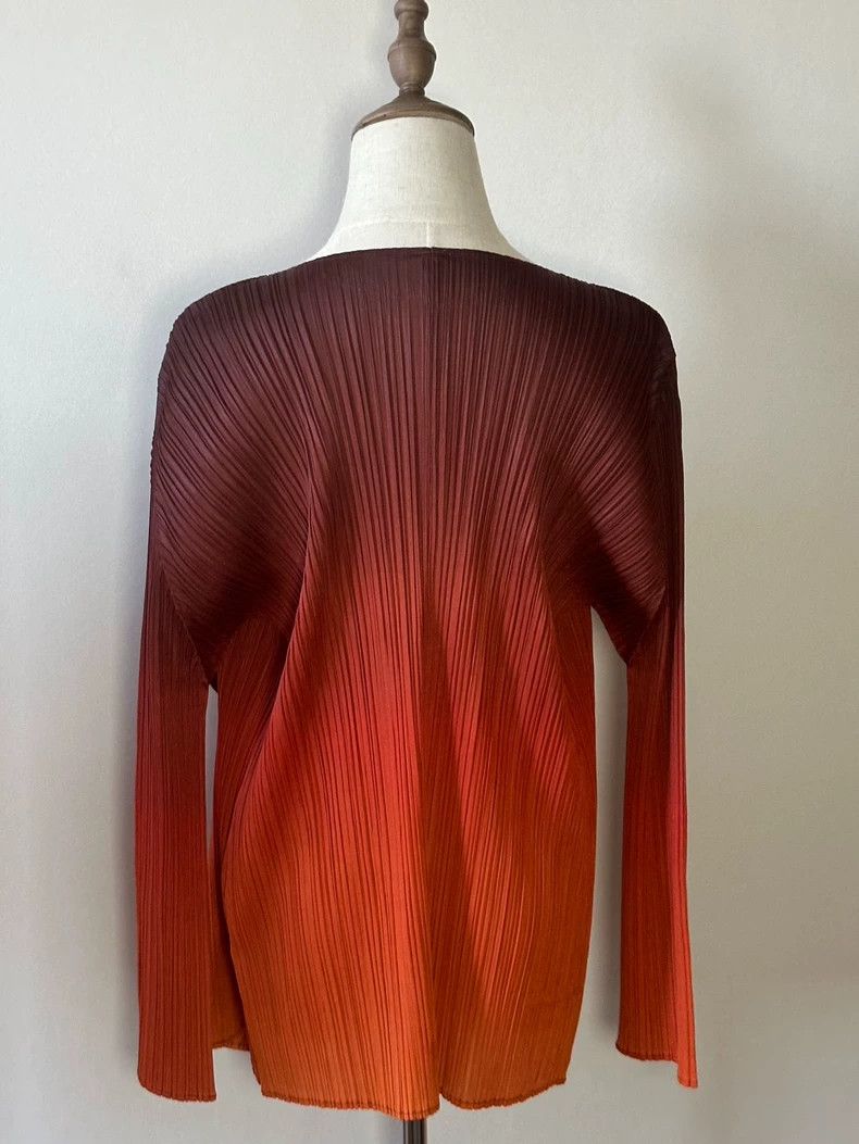 Issey Miyake Issey Miyake size:3 A gradient orange cardigan Size M / US 6-8 / IT 42-44 - 5 Thumbnail