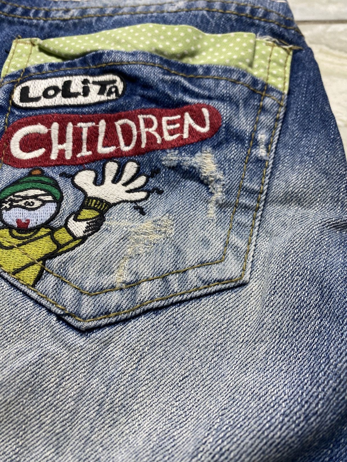 Japanese Brand Rare Lolita Children Distressed Jeans Size US 28 / EU 44 - 22 Thumbnail
