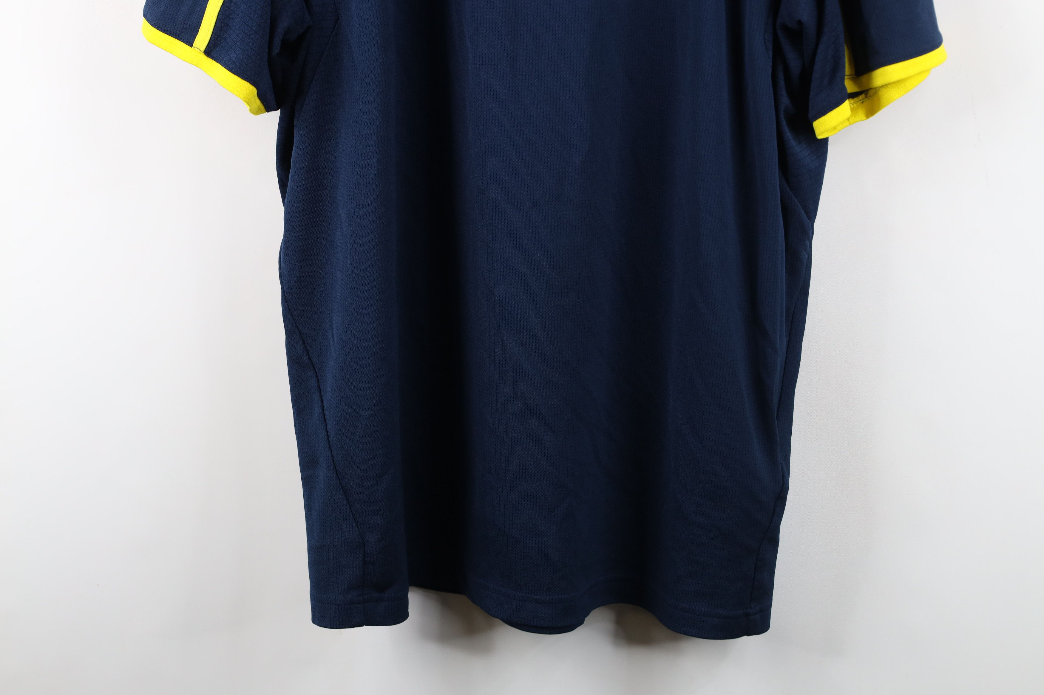 Adidas Adidas University of Michigan Football Polo Shirt Blue Size US XXL / EU 58 / 5 - 3 Thumbnail