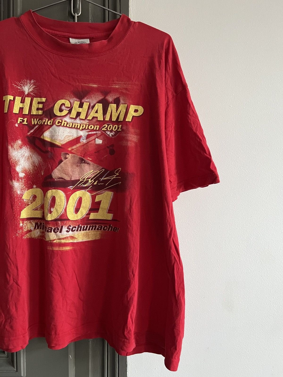 Other Vintage Michael Schumacher XL T-Shirt Boxy Racing Tee Size US XL / EU 56 / 4 - 6 Thumbnail