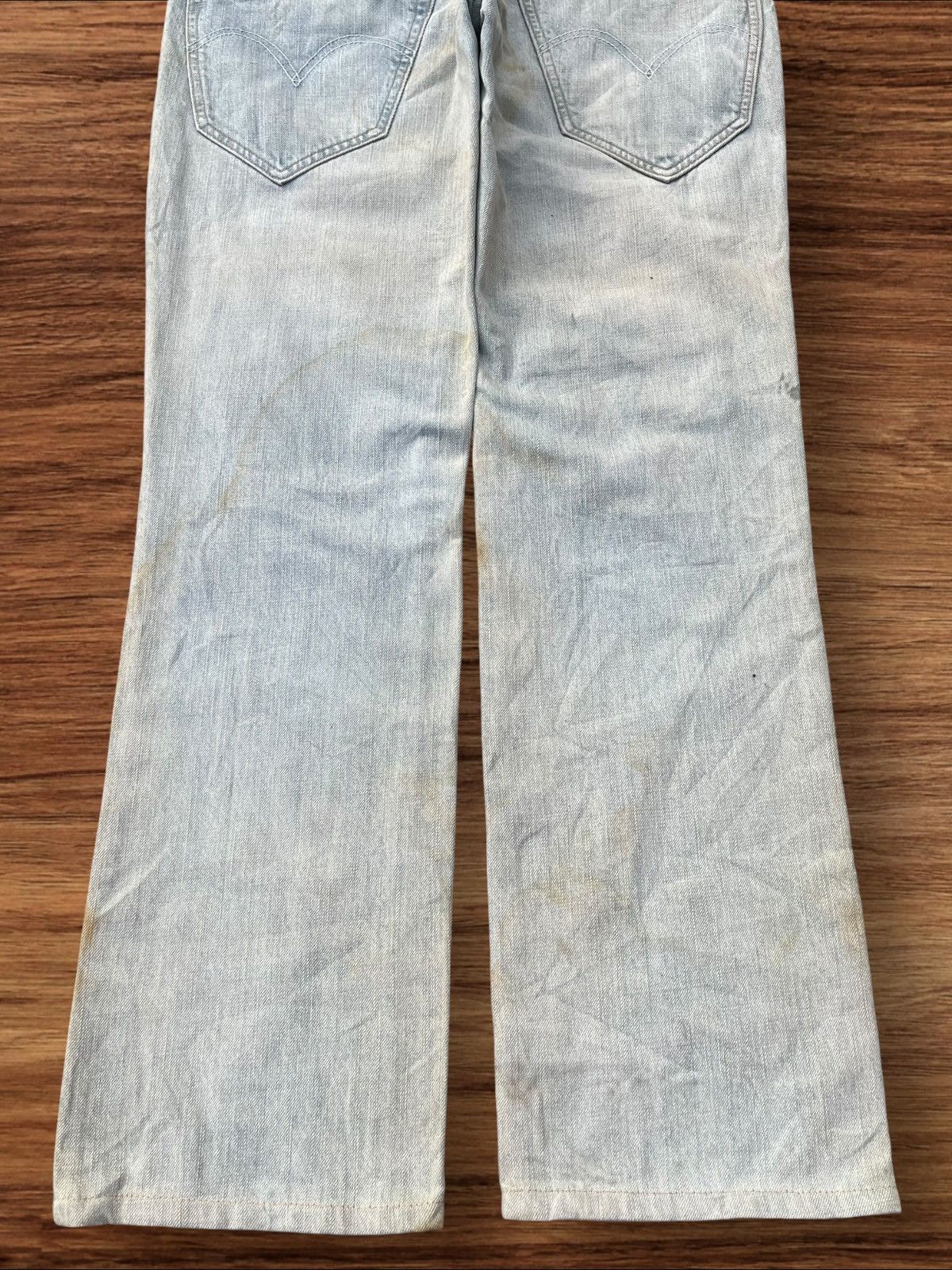 Levi's × Levi's Vintage Clothing Vintage Y2K Levi’s 511 Blue Washed Distressed Slim Fit Jeans Size US 32 / EU 48 - 7 Thumbnail