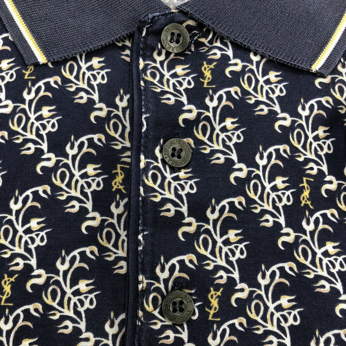 Yves Saint Laurent Vintage Yves Saint Laurent Pour Homme YSL Luxury Polo Shirt Size US L / EU 52-54 / 3 - 8 Thumbnail
