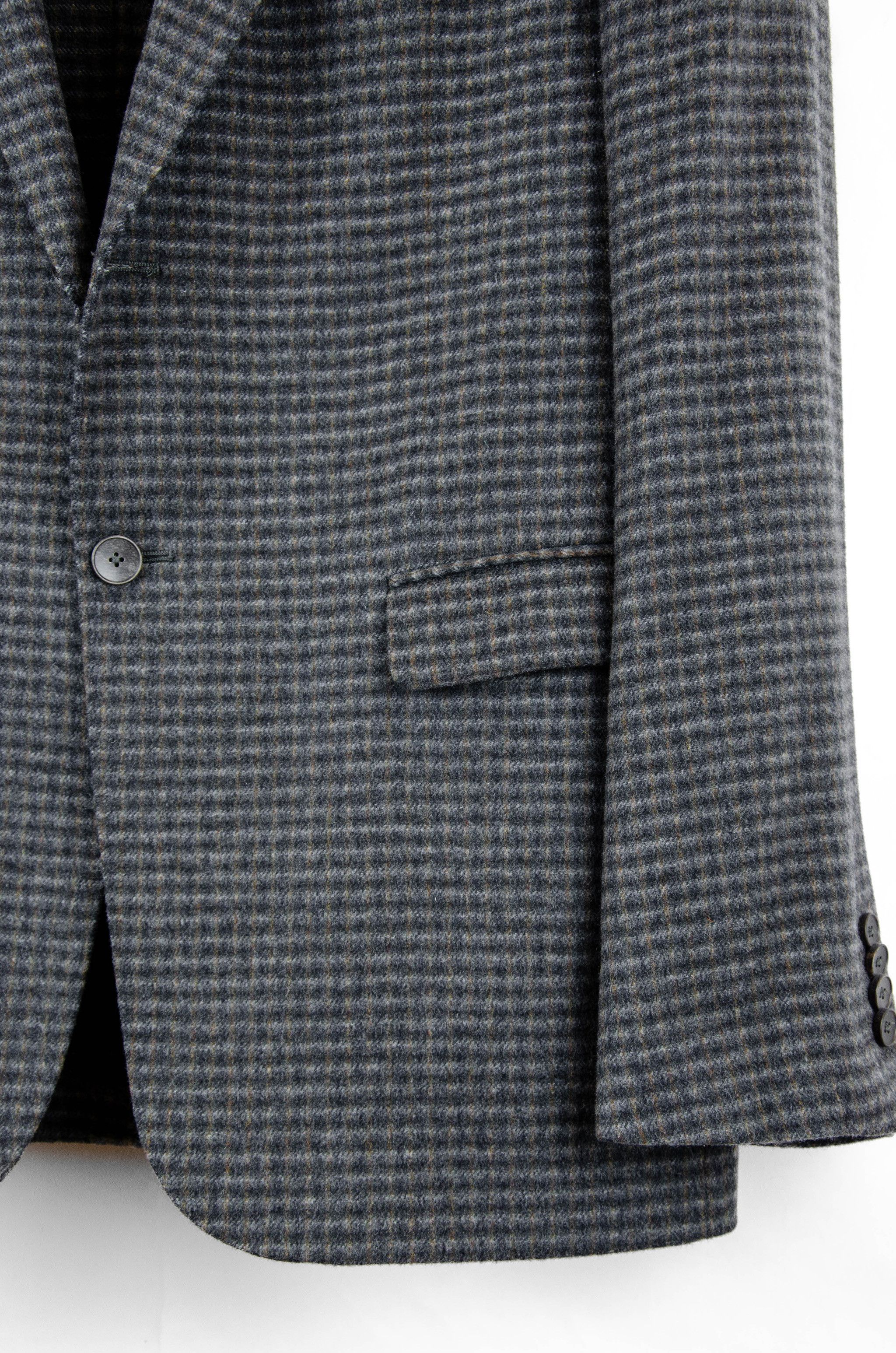 Z Zegna Zegna Wool Tweed Check Blazer – Size 50R Size 40R - 3 Thumbnail