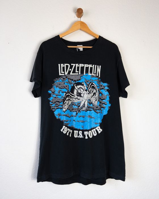 Vintage MadeWorn Vintage Led Zeppelin 1977 U.S. Tour T Shirt | Grailed