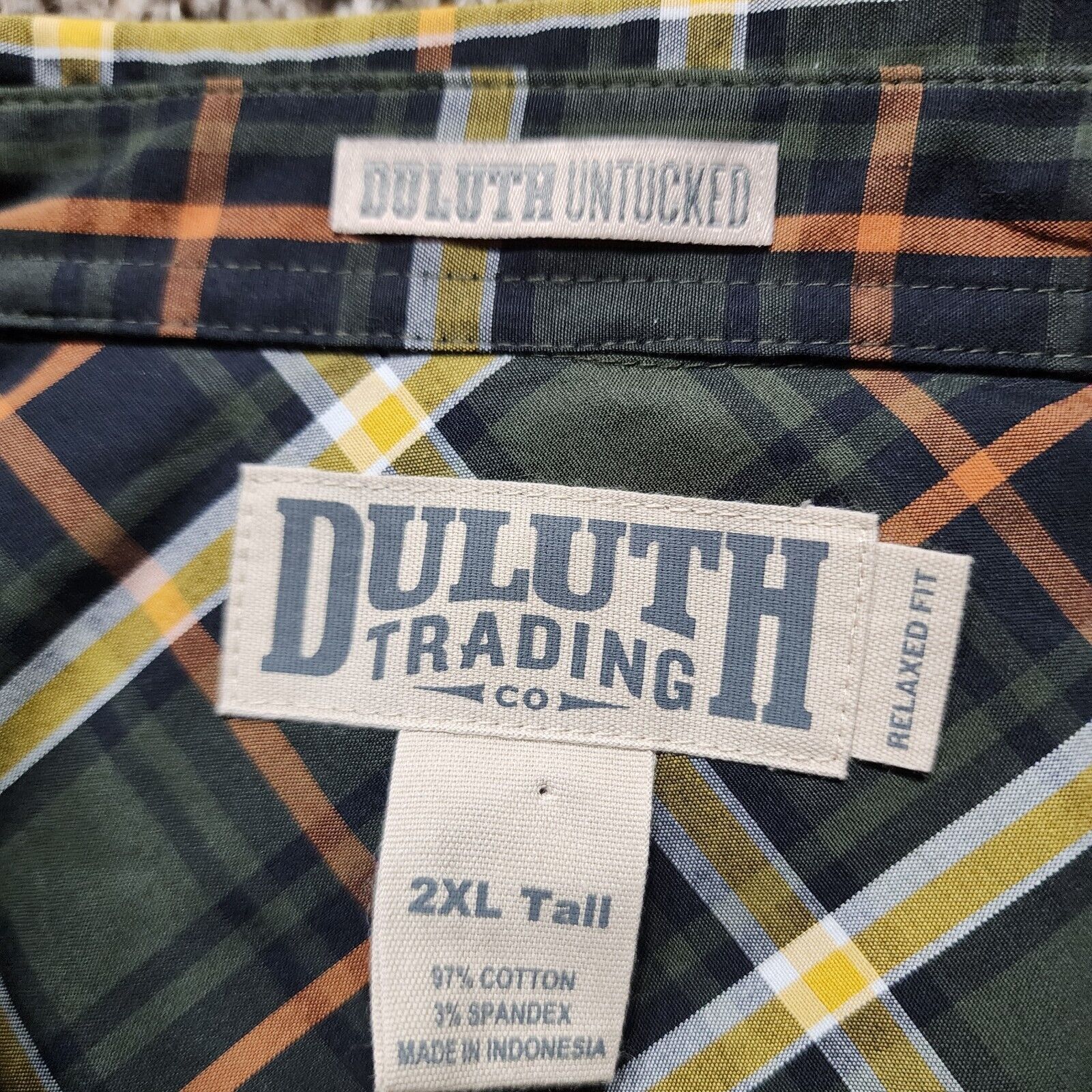 Duluth Trading Company NWT Duluth Trading Co Flannel 2XLT Plaid Untucked Button Size US XXL / EU 58 / 5 - 6 Thumbnail