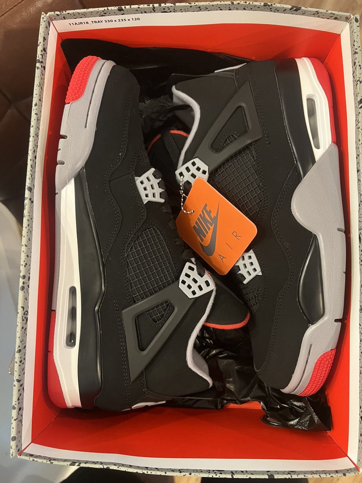 Jordan Brand Air Jordan 4 Bred 2019 Size US 10.5 / EU 43-44 - 1 Thumbnail