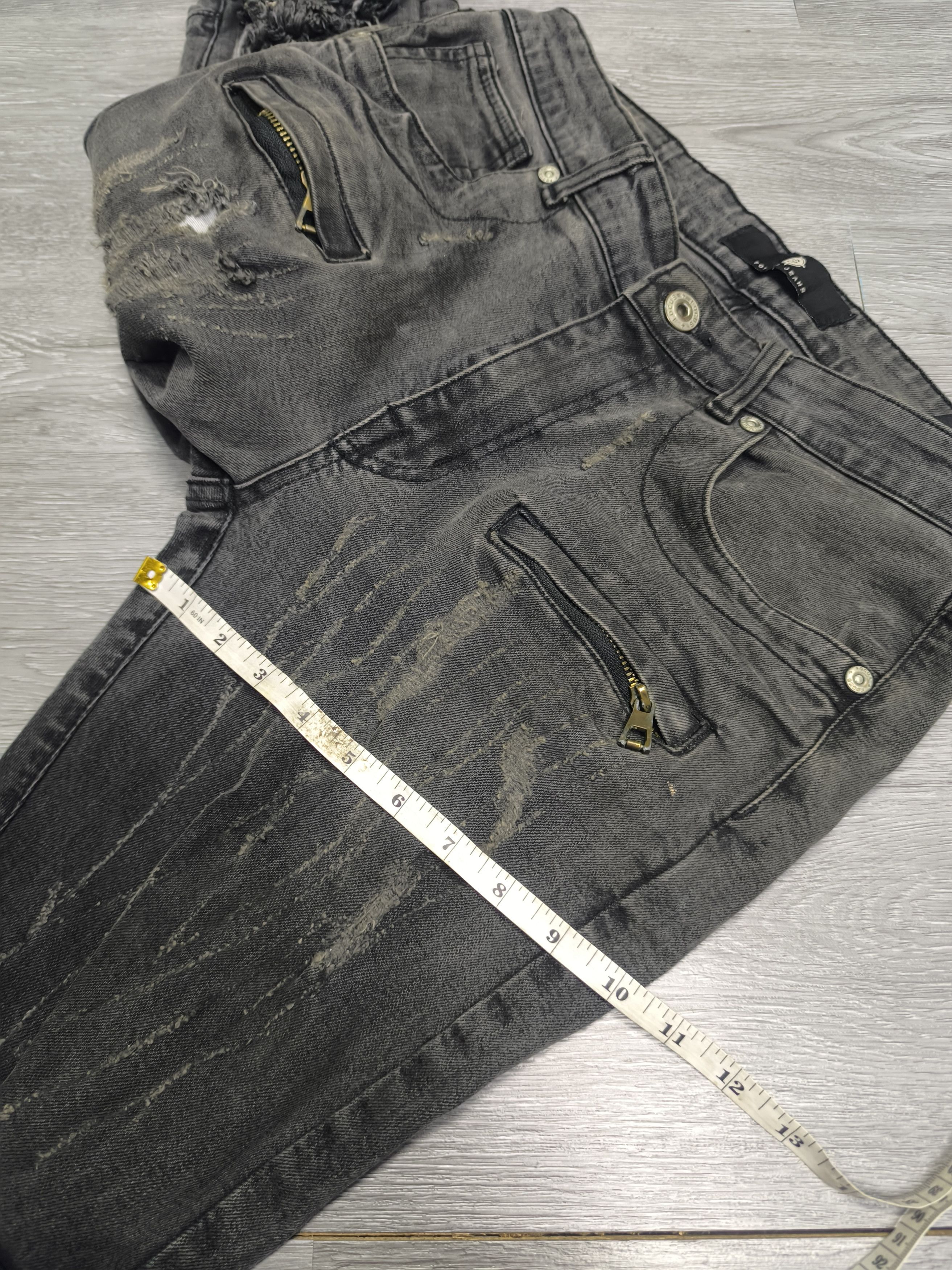 Japanese Brand × KMRii × Le Grande Bleu (L.G.B.) Biker Jeans rockers slim fit Size US 34 / EU 50 - 14 Thumbnail