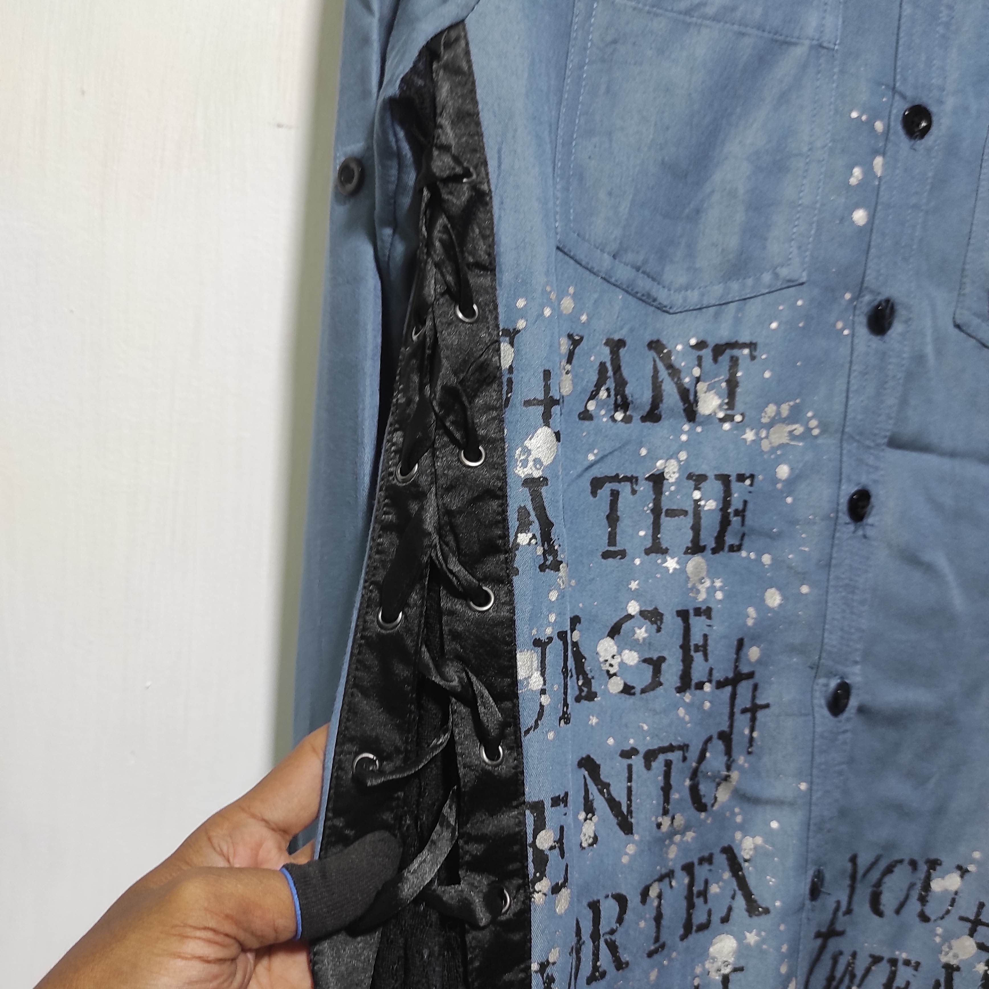Hysteric Glamour Ghost of Harlem Poem Shirt Button Up i6w9 style Size S / US 4 / IT 40 - 7 Thumbnail