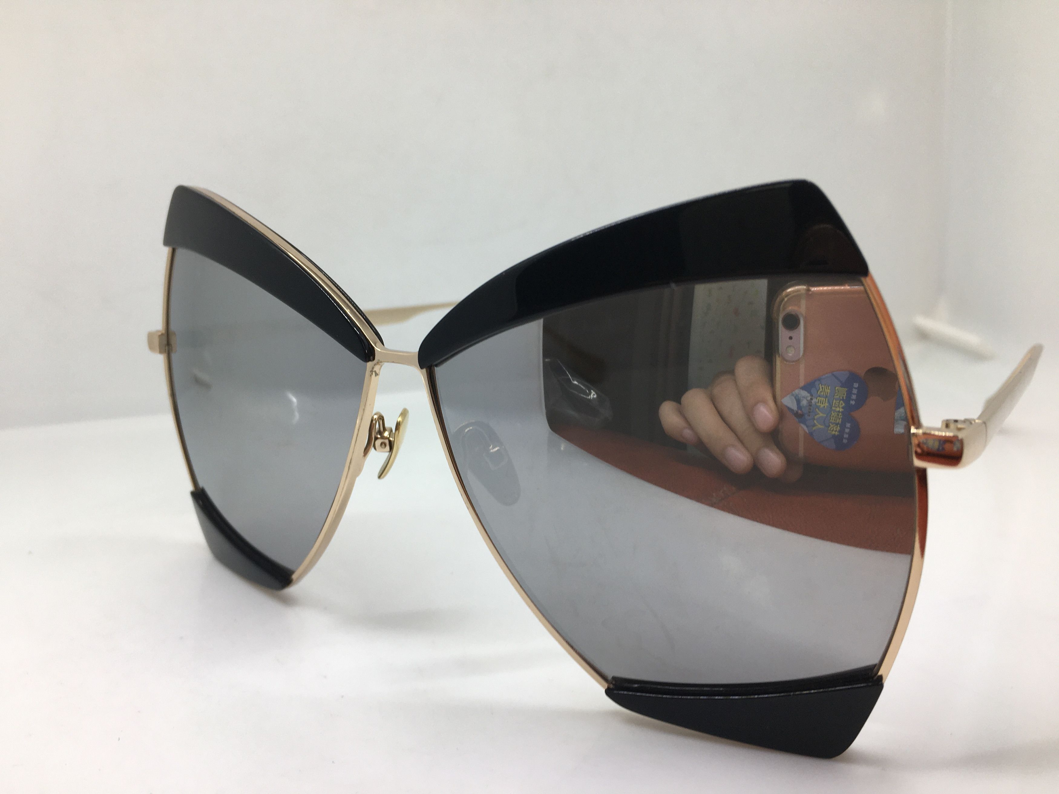 Other EJE Handmade Gold Oversize Sunglasses Frame Size ONE SIZE - 3 Thumbnail