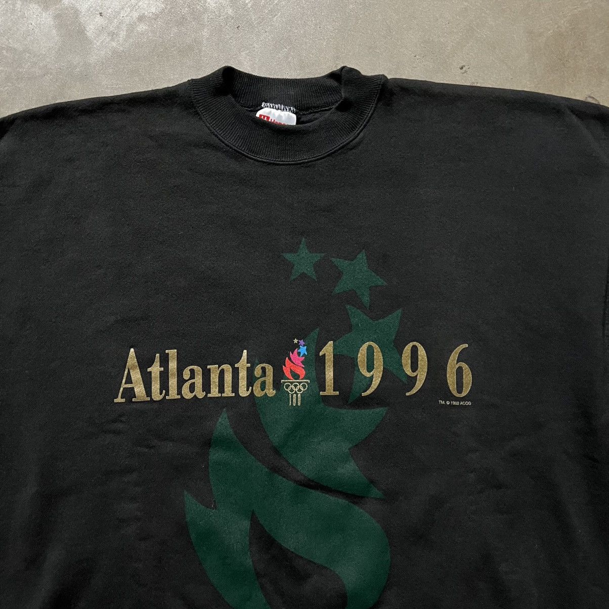 USA Olympics × Vintage Vintage 1996 Atlanta Olympics 🇺🇸 Graphic Crewneck Sweater Size US XXL / EU 58 / 5 - 2 Thumbnail