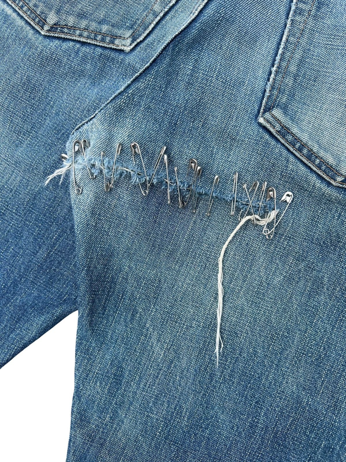 RRL Ralph Lauren FLARE RRL RALPH LAUREN SELVEDGE DISTRESSED DENIM JEANS Size US 34 / EU 50 - 17 Thumbnail