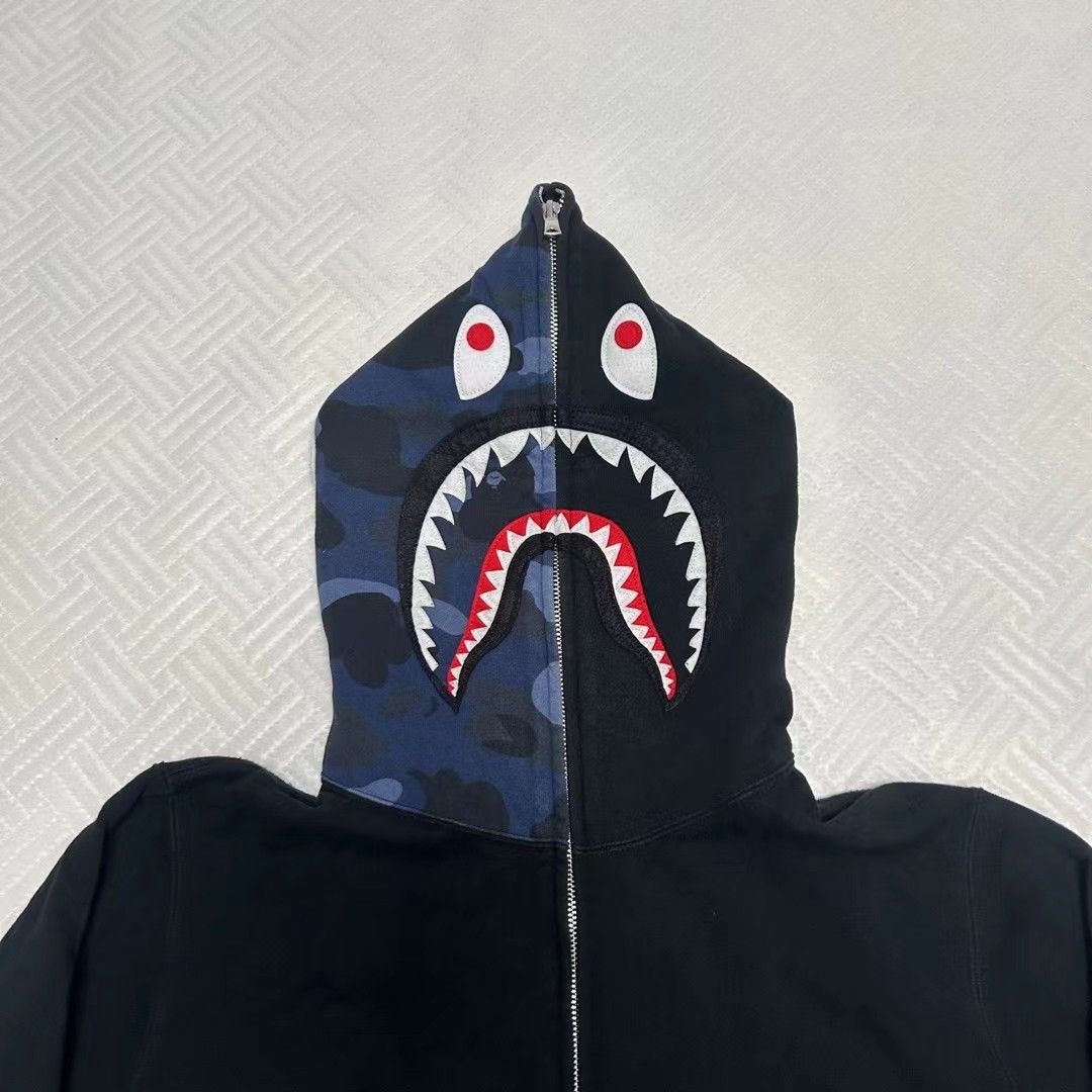 Bape CAMO SHARK FULL ZIP HOODIE Size US XL / EU 56 / 4 - 2 Thumbnail