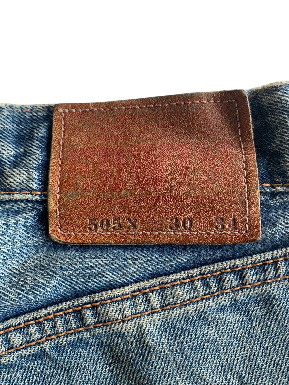 Kapital VINTAGE EDWIN 505X SELVEDGE FADED & RUSTY DISTRESSED DENIM Size US 30 / EU 46 - 11 Thumbnail