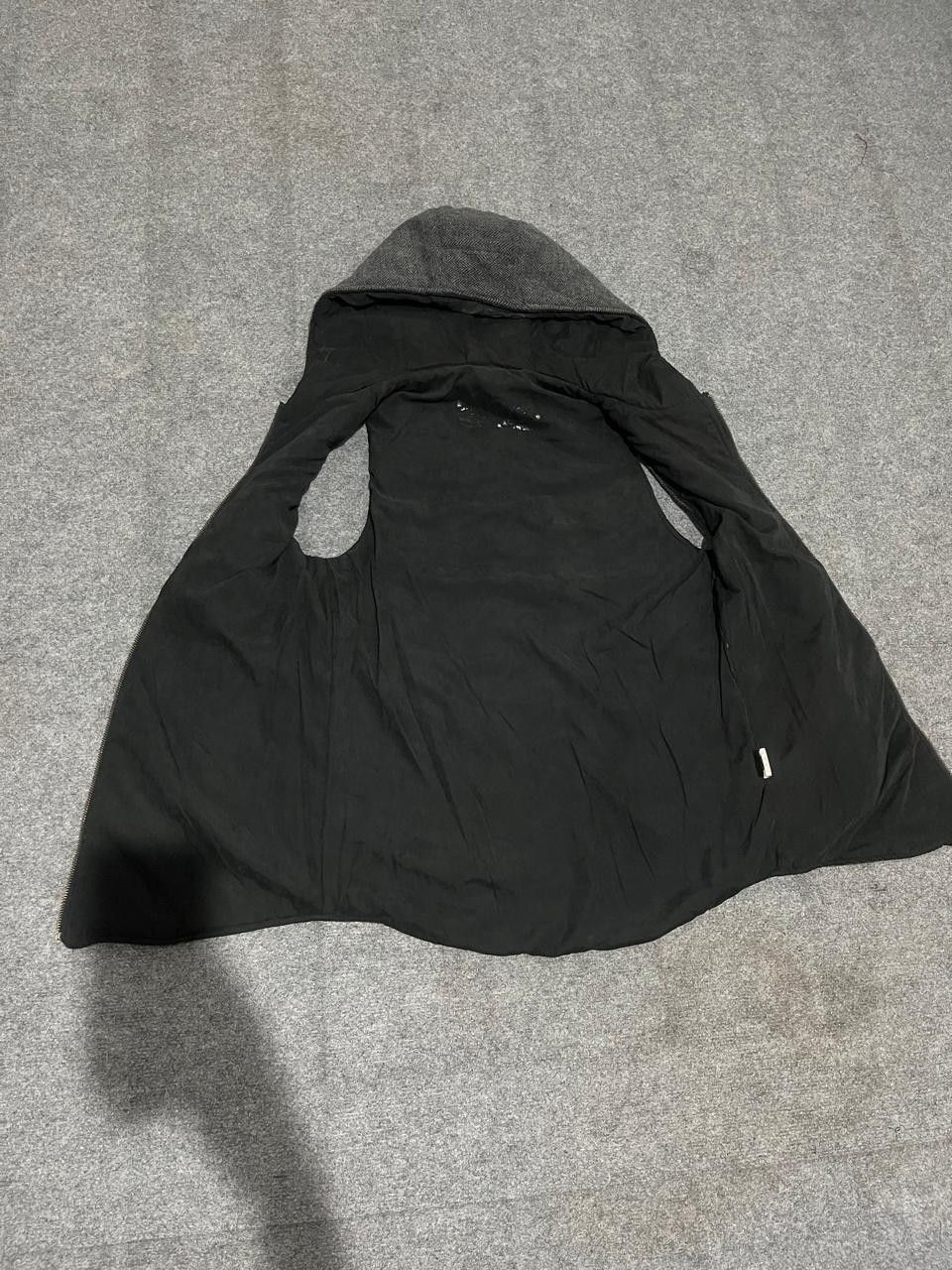 If Six Was Nine Lauren Herringbone Pattern Hooded Gilet Vest Grey Size US M / EU 48-50 / 2 - 7 Thumbnail