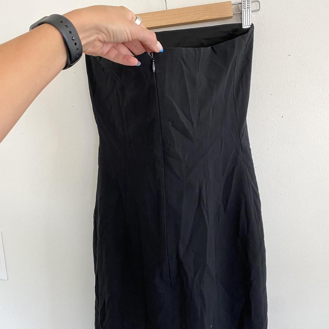 Theory THEORY BLACK STRAPLESS BODY-CON PENCIL DRESS MIDI WOMENS 2 Size XS / US 0-2 / IT 36-38 - 6 Thumbnail