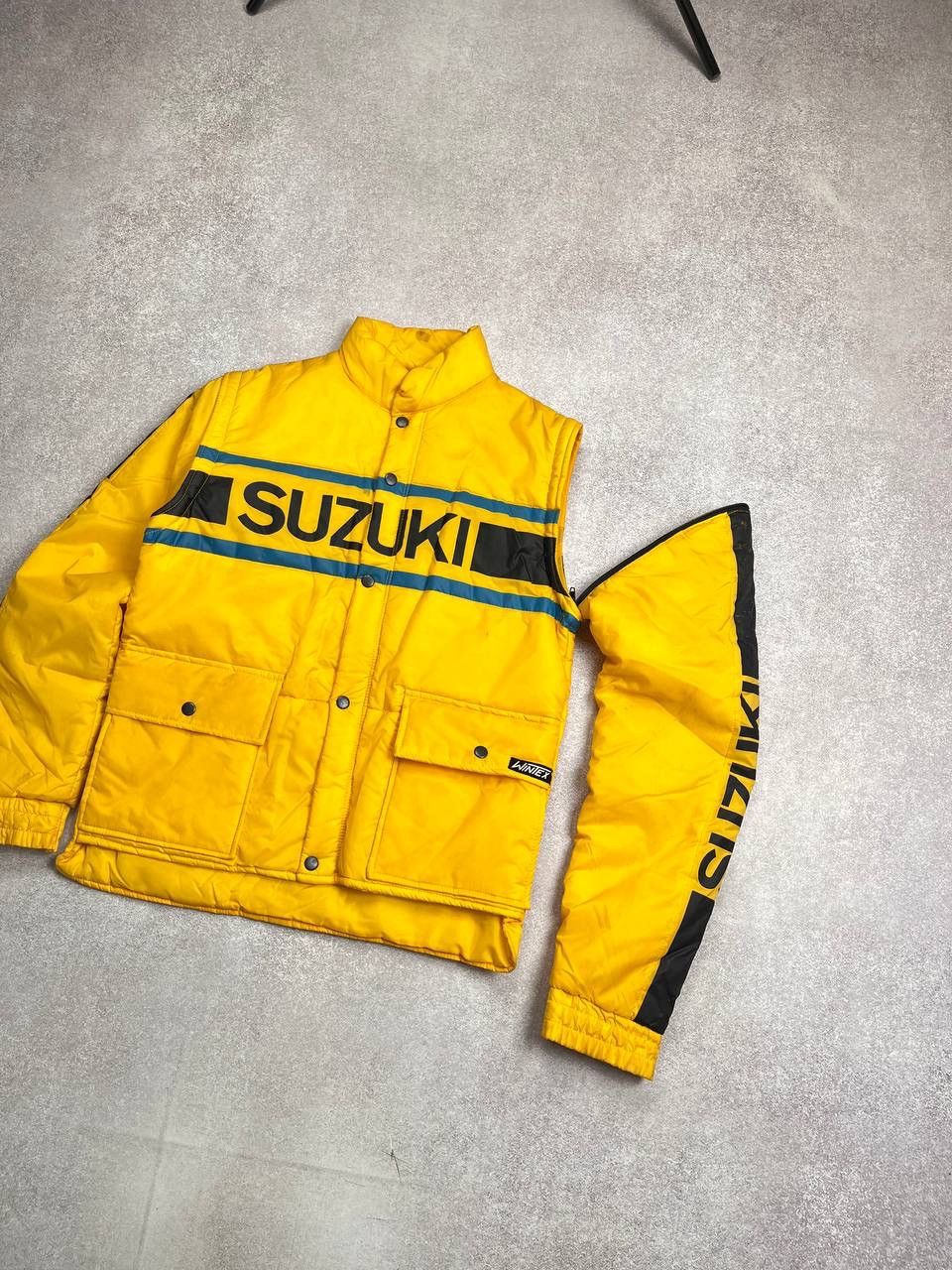 Vintage Vintage Suzuki Racing Modular Yellow Down Puffer Jacket S Size US S / EU 44-46 / 1 - 7 Thumbnail