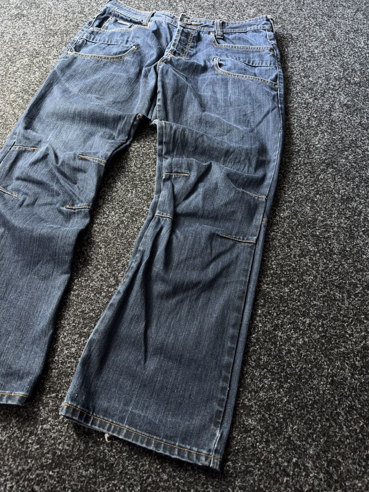 Bench Vintage 90s Retro Baggy Distressed Y2K Denim pants jeans Size US 34 / EU 50 - 3 Thumbnail
