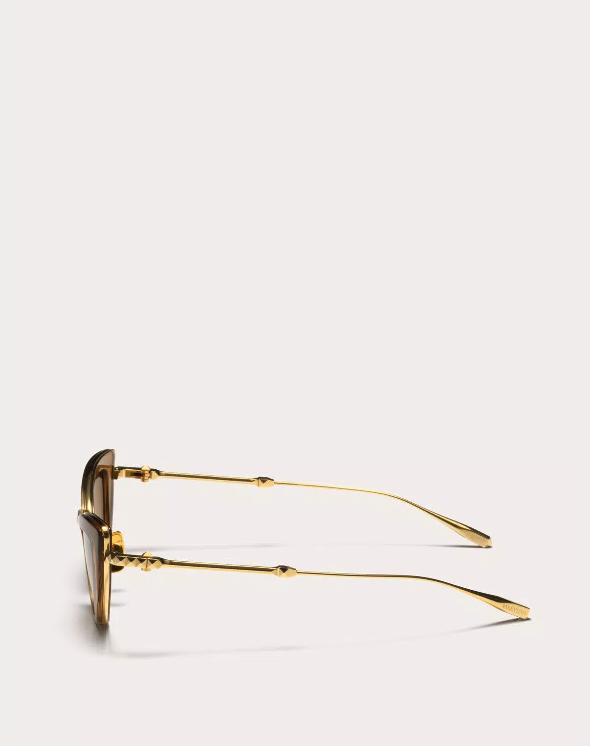 Valentino oc11z0725 Size: 50/ Acetate Stud Frame in Gold/brown Size ONE SIZE - 3 Thumbnail