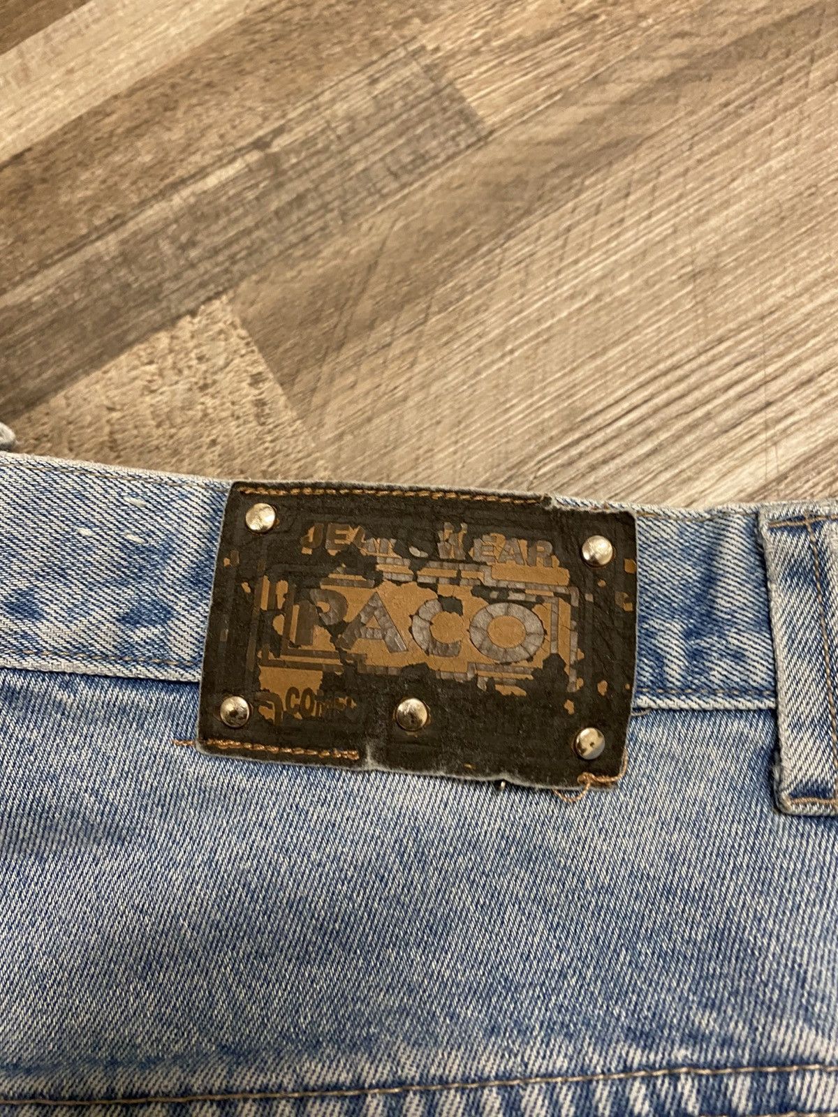 Vintage Vintage Paco Jeans Baggy Embroidered Jnco Y2K Denim girbaud Size US 34 / EU 50 - 12 Thumbnail