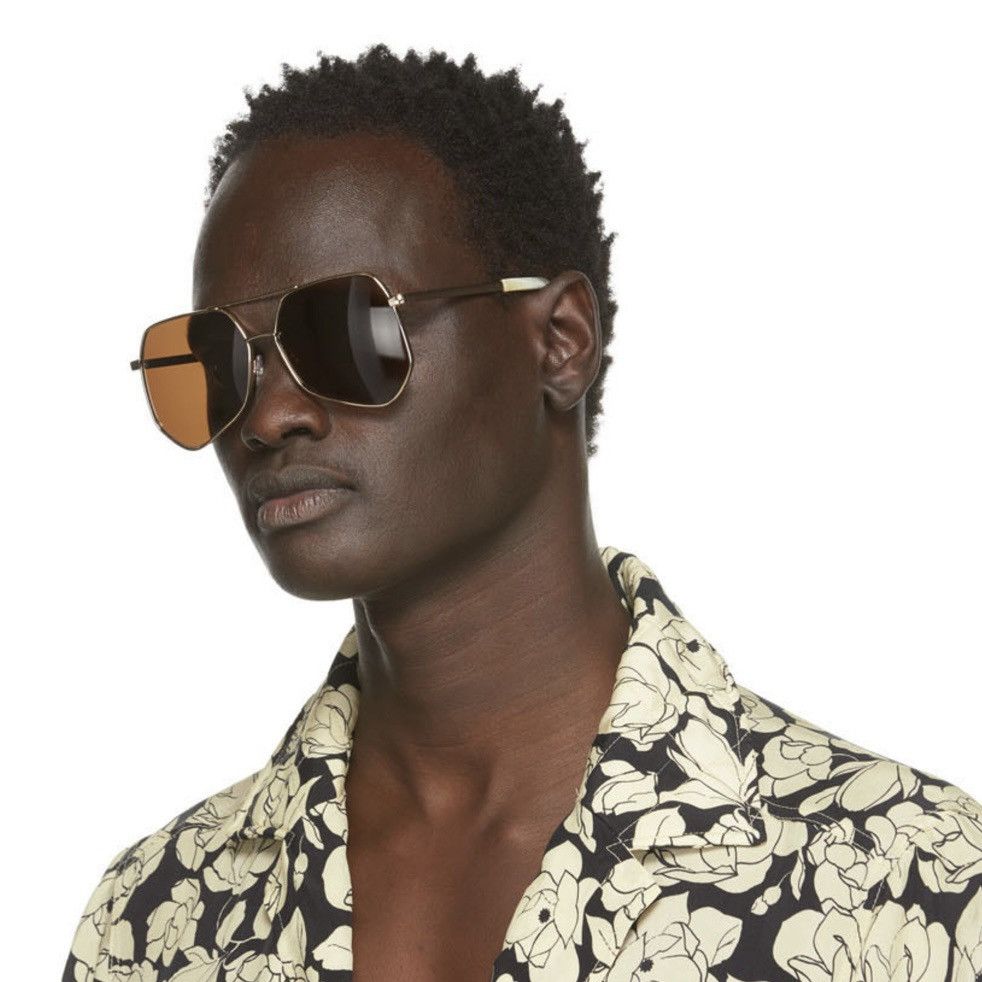 Grey Ant Grey Ant Gold Megalast Sunglasses Size ONE SIZE - 4 Thumbnail