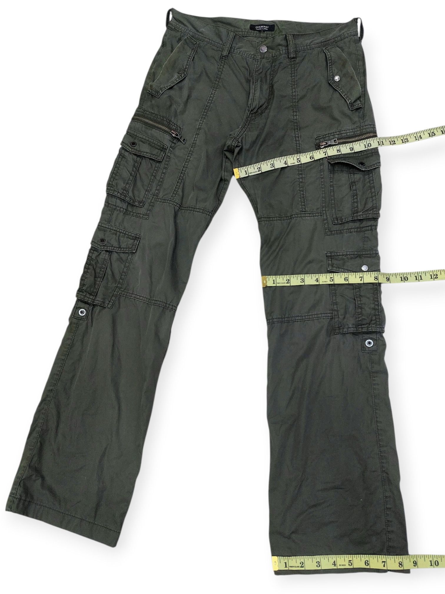 Burberry Japanese Y2K Burberry Black Label Multipocket Cargo Pants Size US 30 / EU 46 - 20 Thumbnail