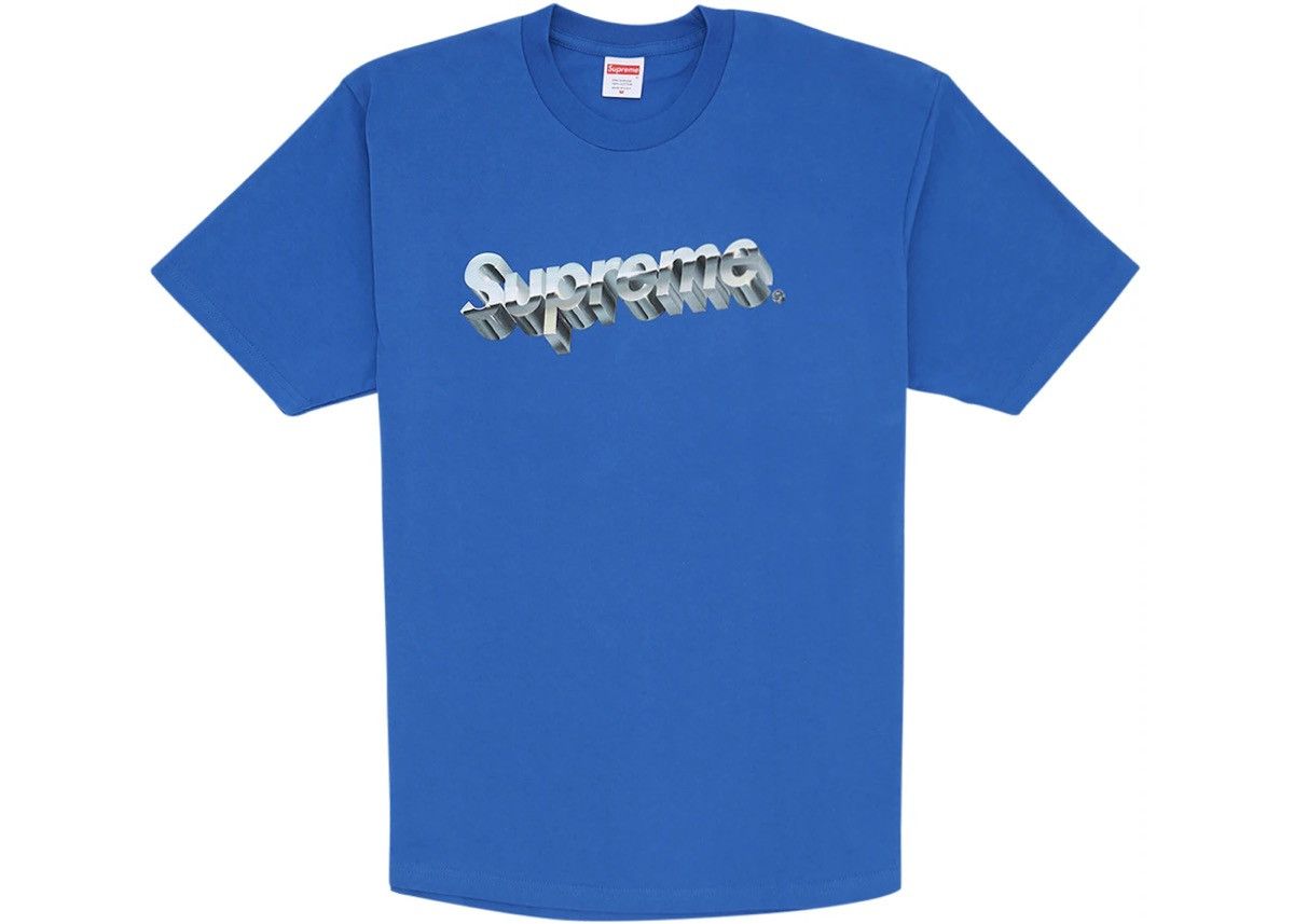 Supreme Supreme Chrome Logo Tee Size US M / EU 48-50 / 2 - 1 Thumbnail
