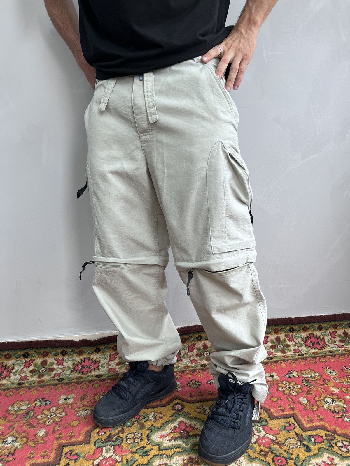 Nike × Vintage RARE Nike Y2K Nylon Baggy Drill Vintage TN ACG Sweatpants Size US 32 / EU 48 - 2 Thumbnail