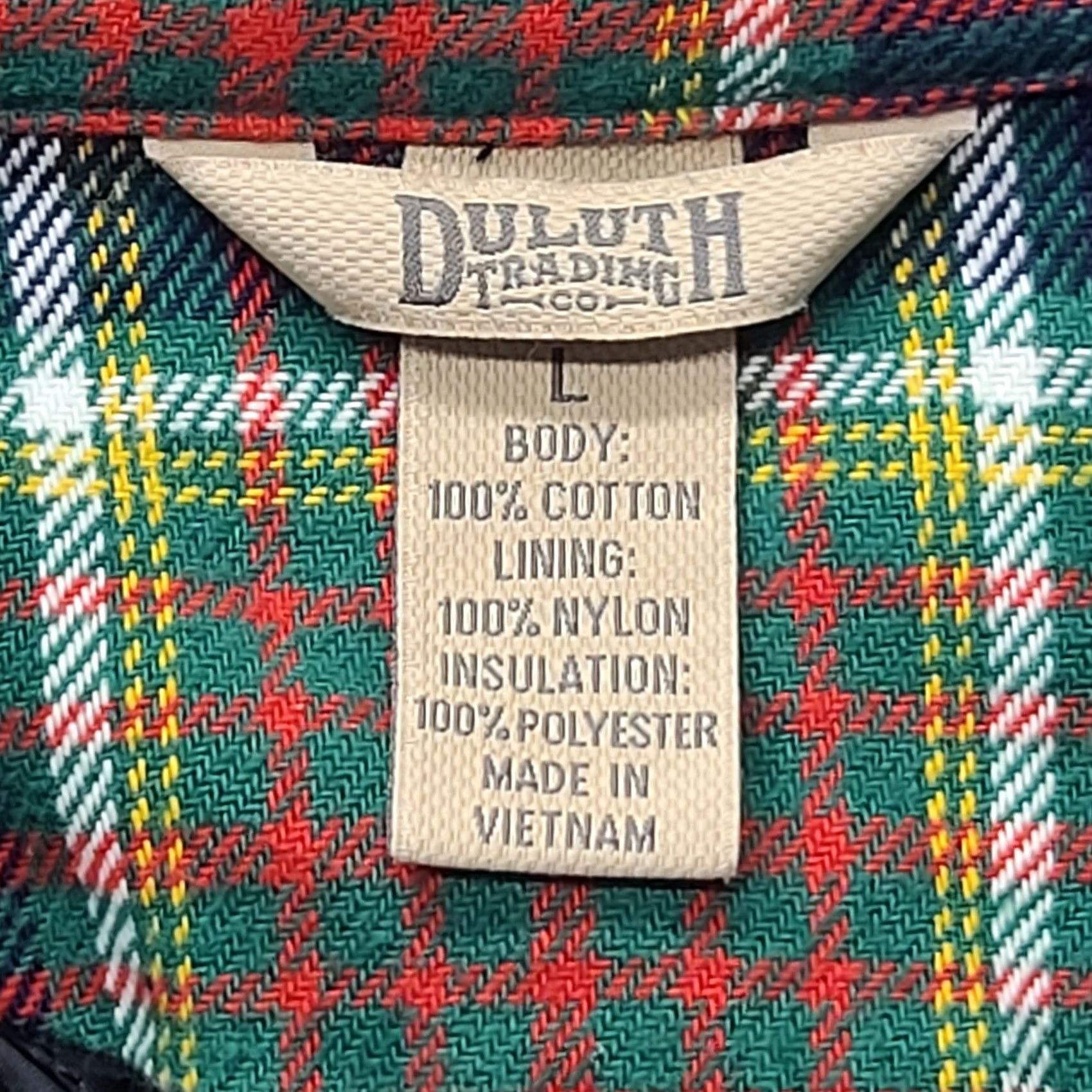 Vintage Duluth Trading Shirt Jacket Mens L Free Swingin Relaxed Fit Flannel Quilted Size US L / EU 52-54 / 3 - 2 Thumbnail