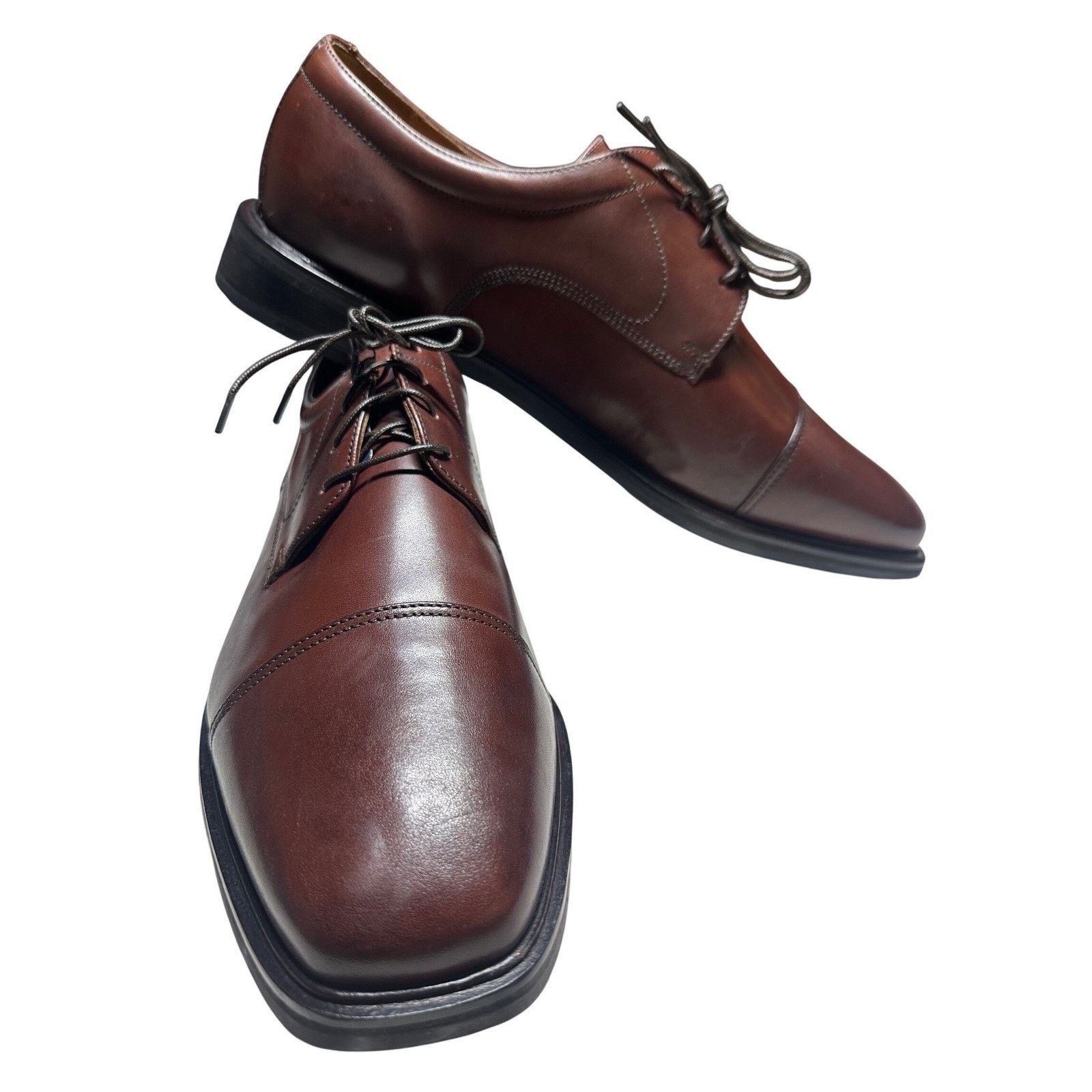Florsheim Florsheim Tyler Derby Mens 13 Cognac Leather Dress Shoes NEW Size US 13 / EU 46 - 5 Thumbnail