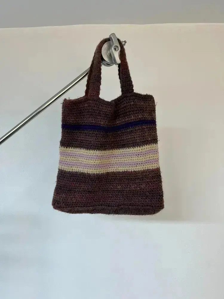 Yohji Yamamoto Y's Woven Tote Bag in Brown, Men's